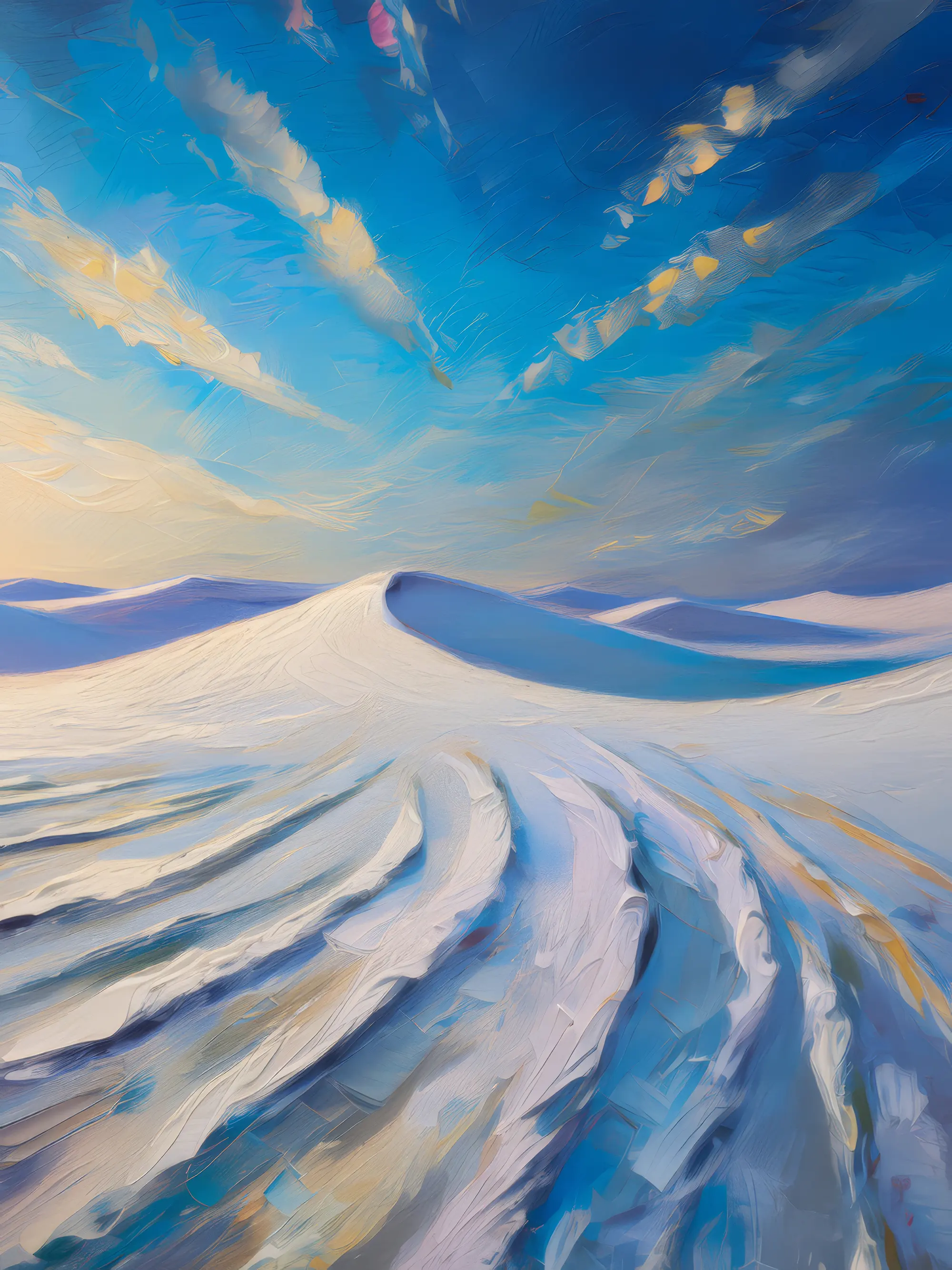 Painting: Frozen Sand Dunes