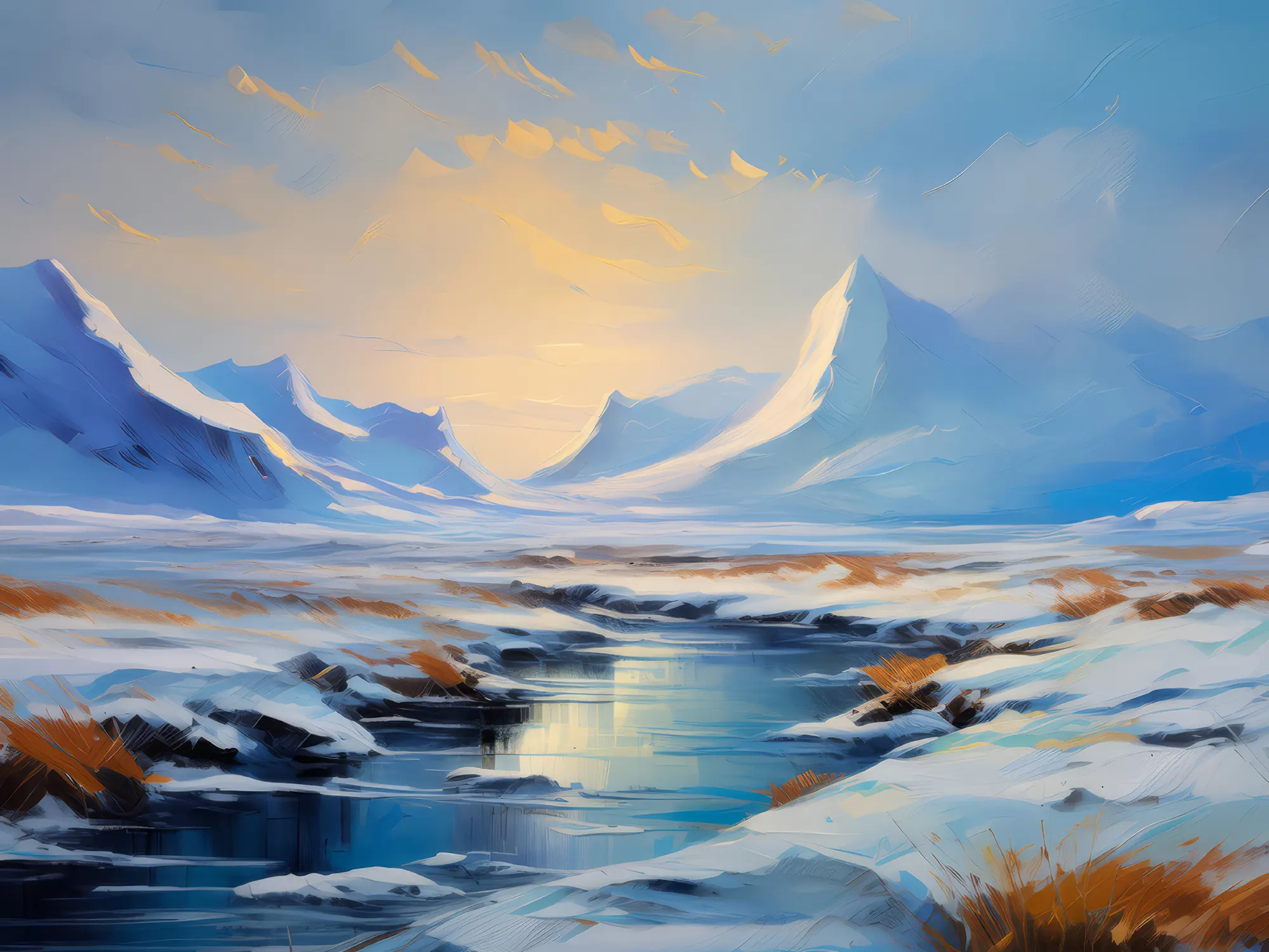 Painting: Frozen Silence of the Tundra