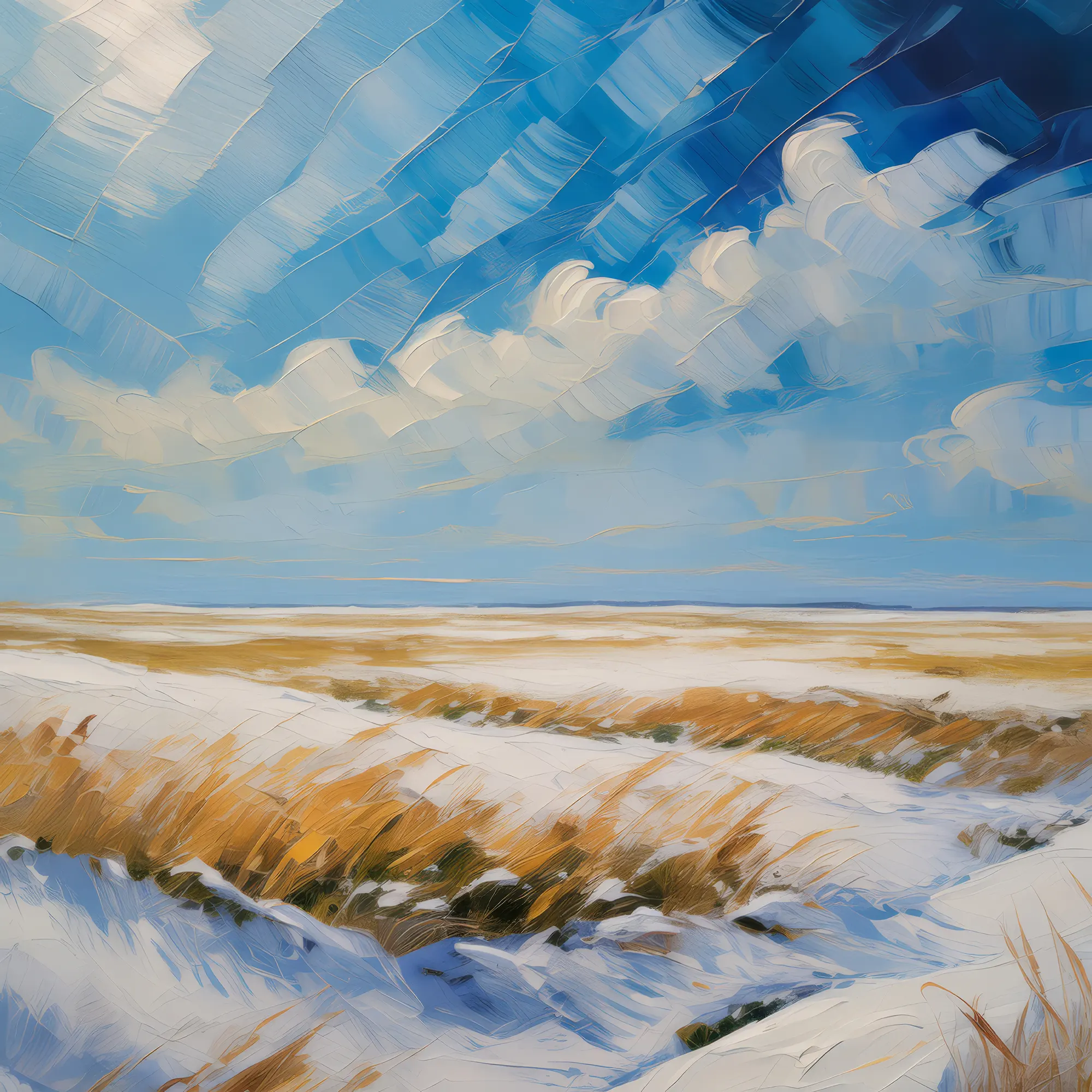 Painting: Frozen Tundra Plains