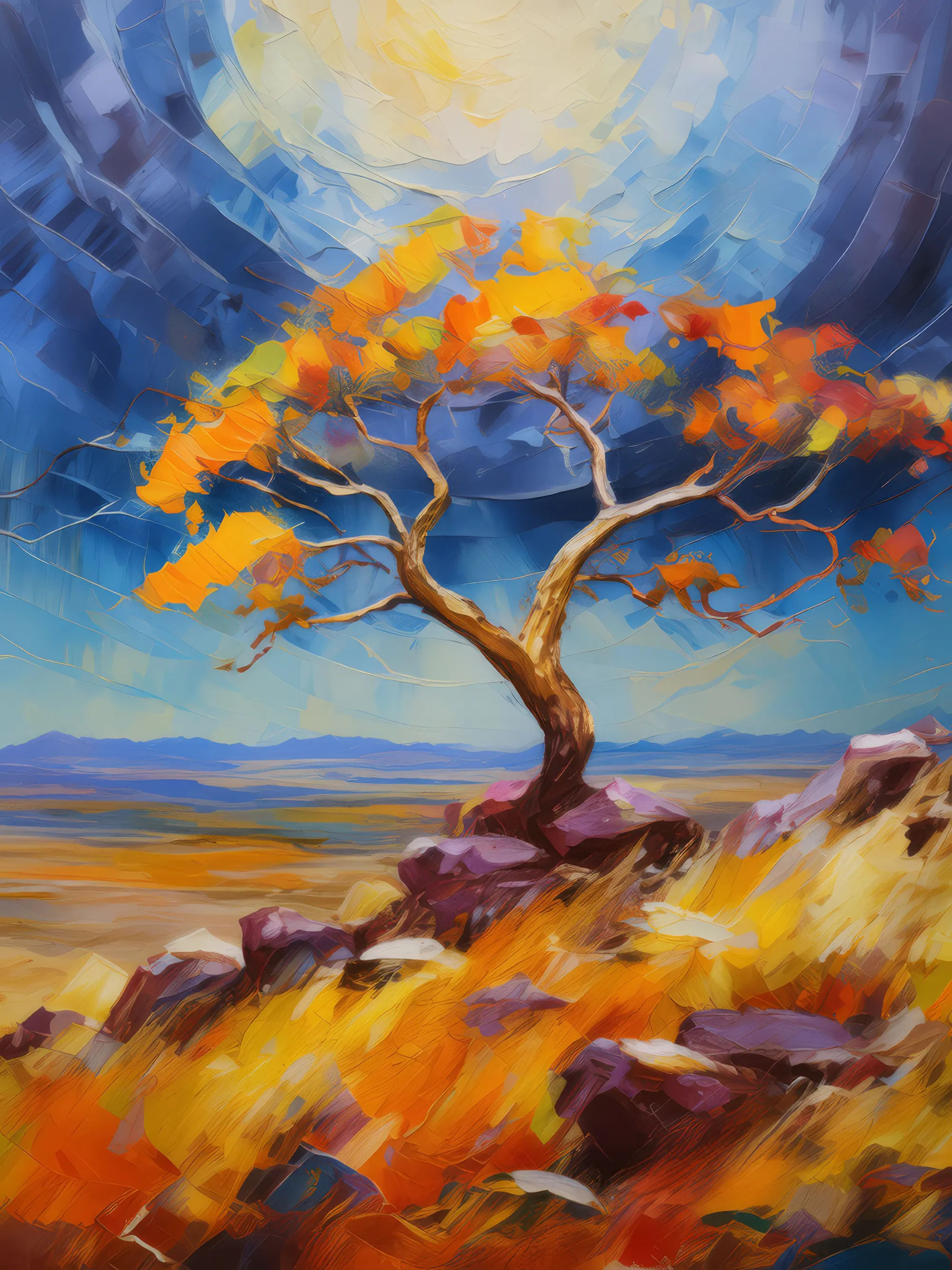 Painting: Fulgurite Formation on Plateau