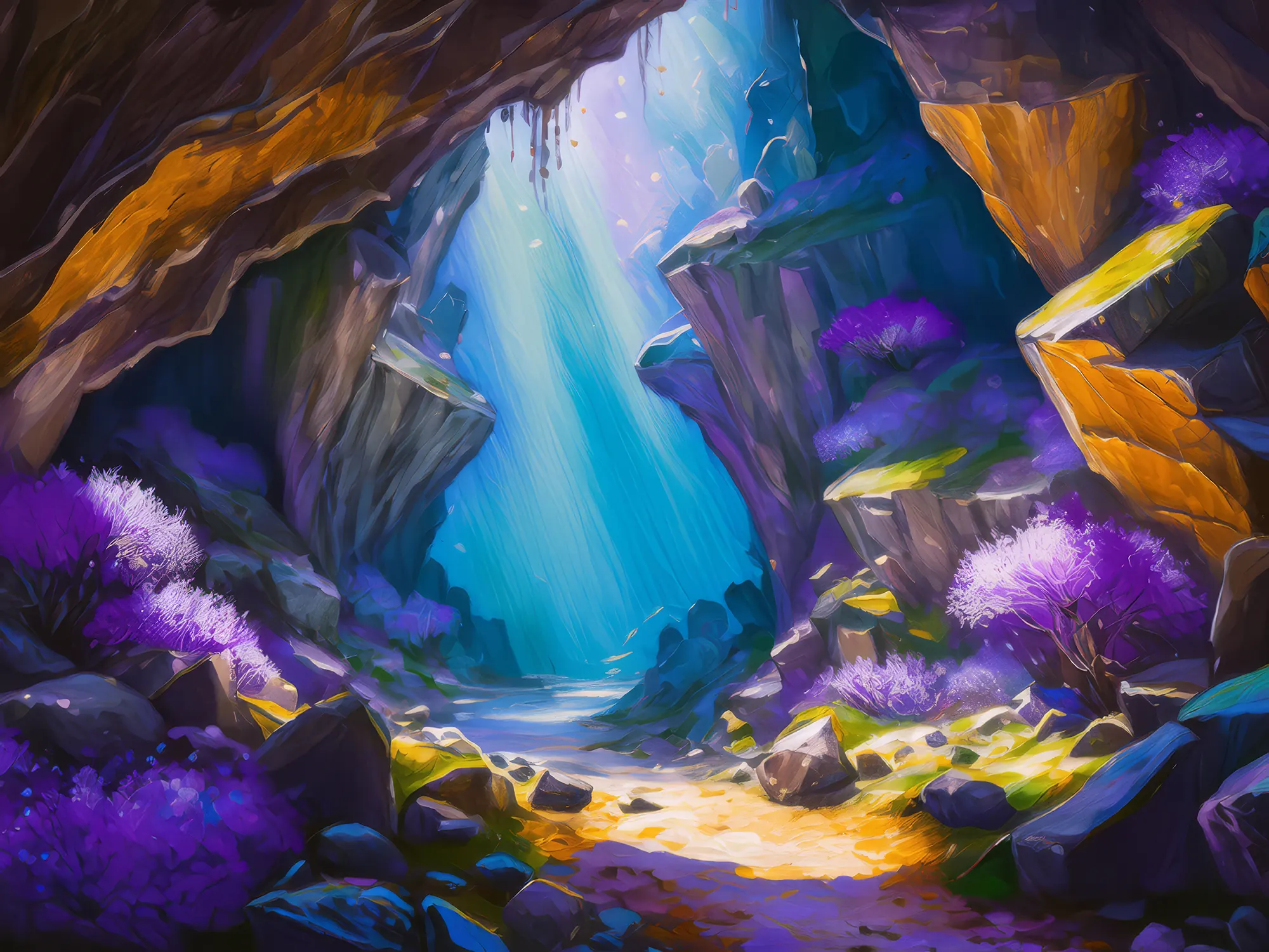 Painting: Geode Cave Grotto