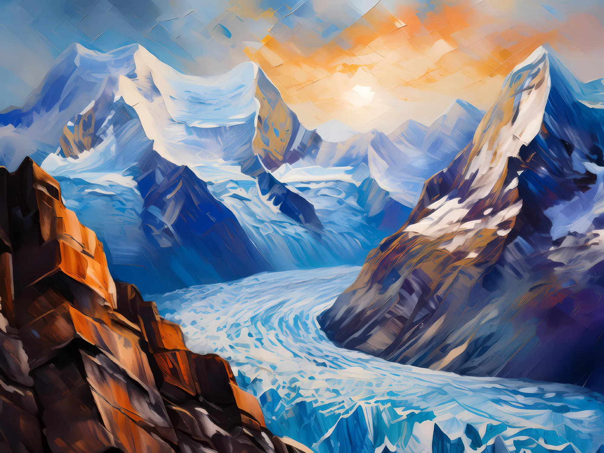 Painting: Glacier Viewpoint