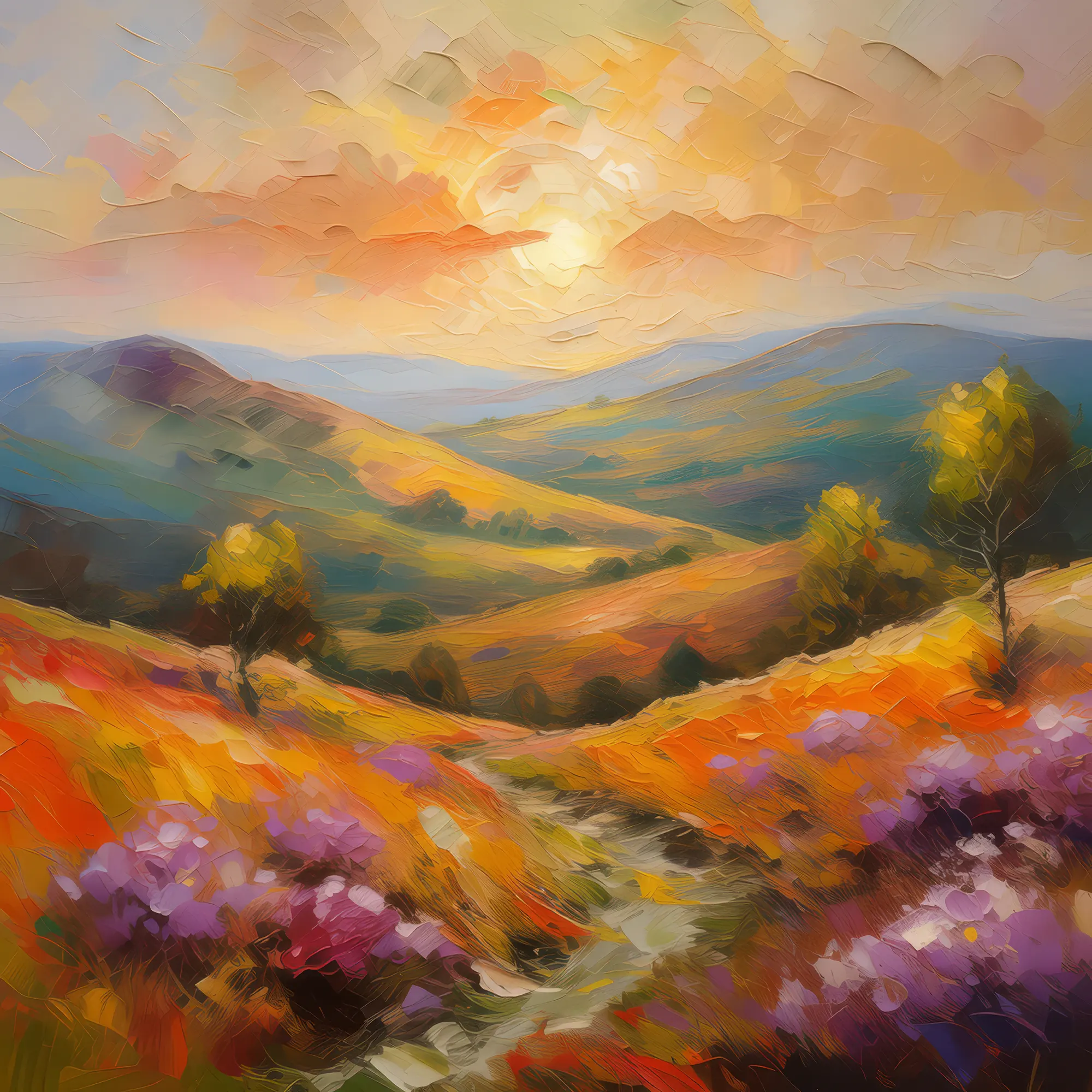 Painting: Golden Hour on Moor