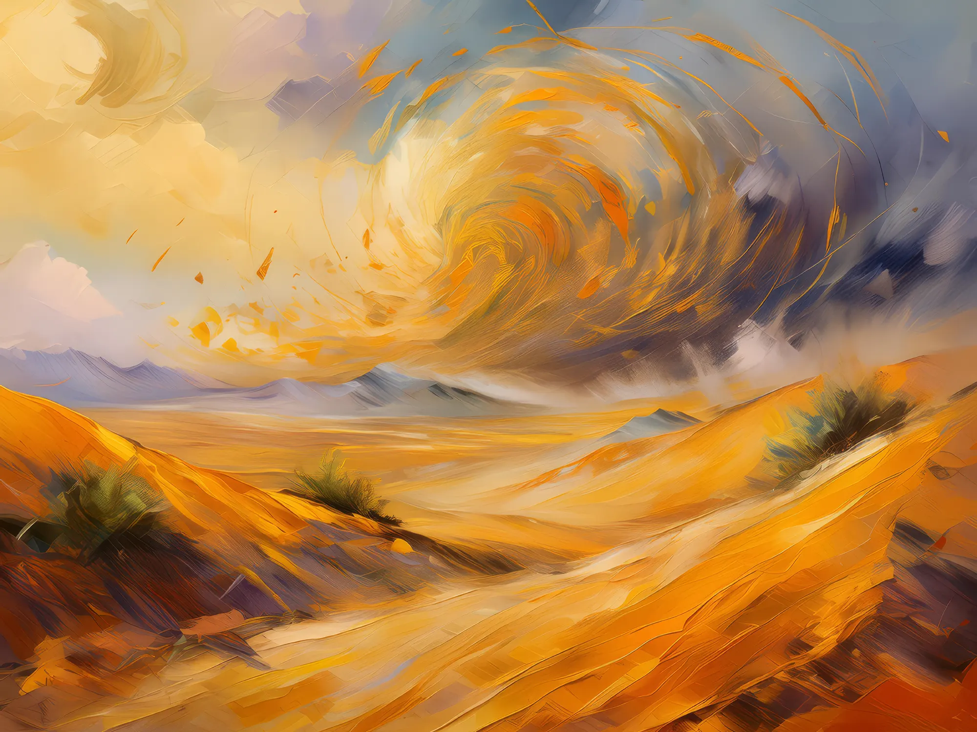 Painting: Golden Sandstorm