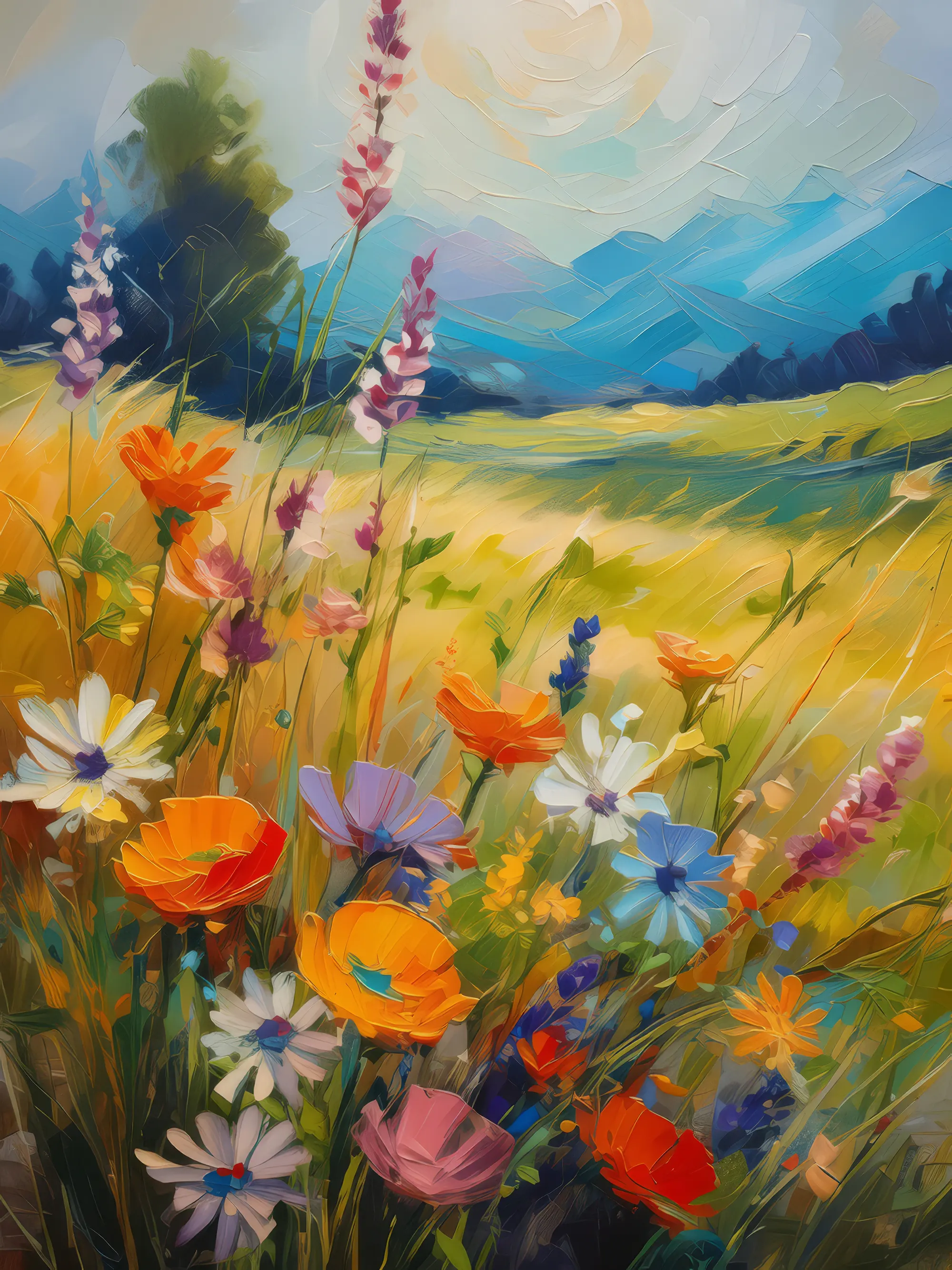 Painting: Grassland Wildflower Sonata