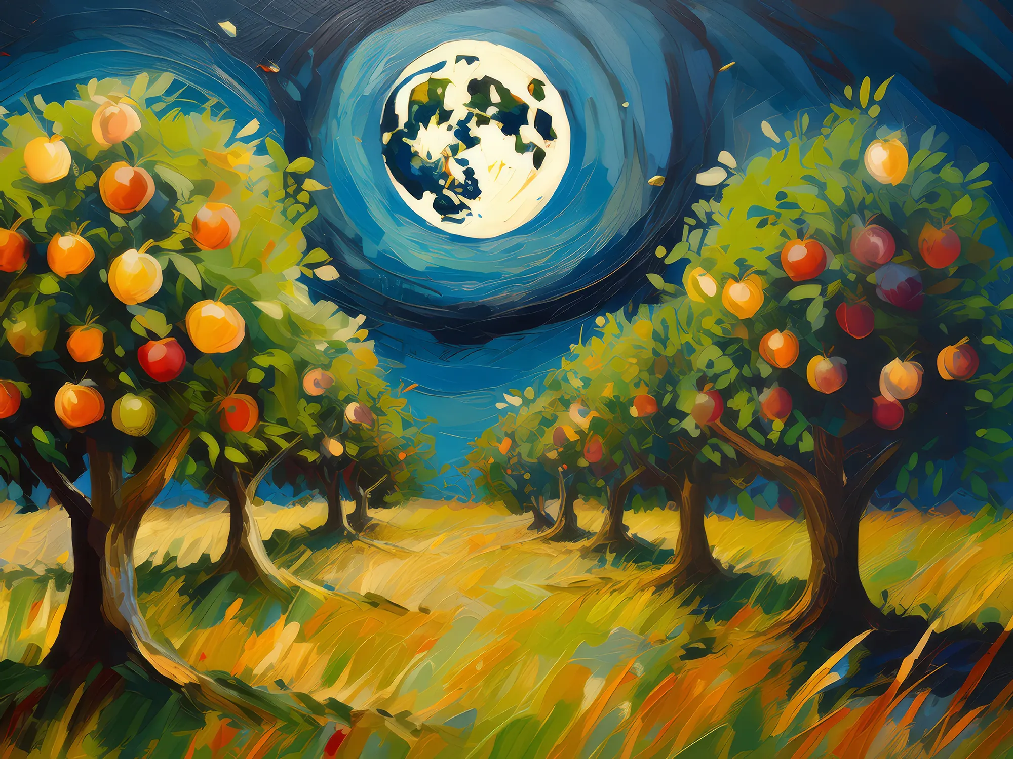 Painting: Harvest Moon Orchard