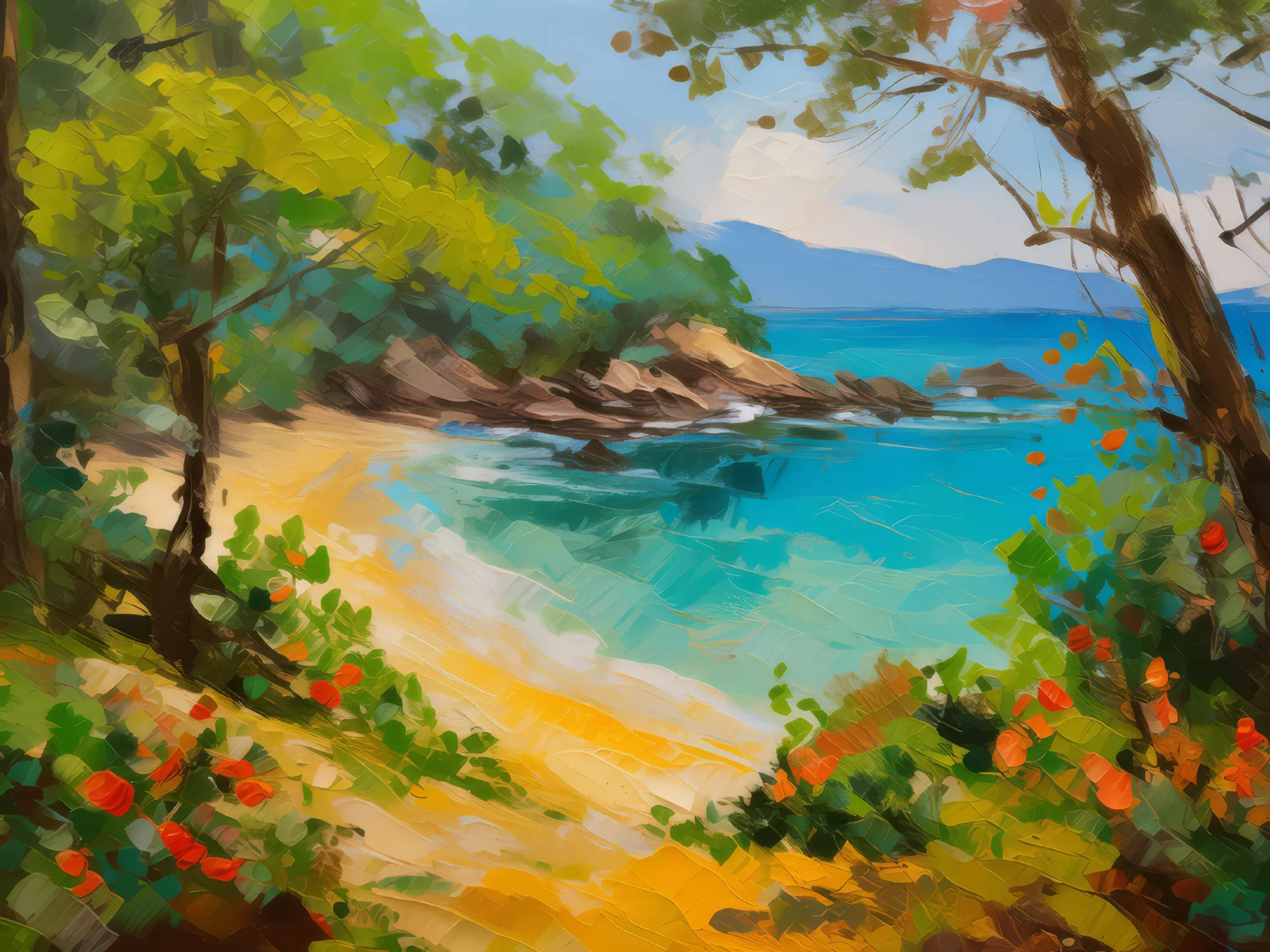 Painting: Hidden Beach Cove