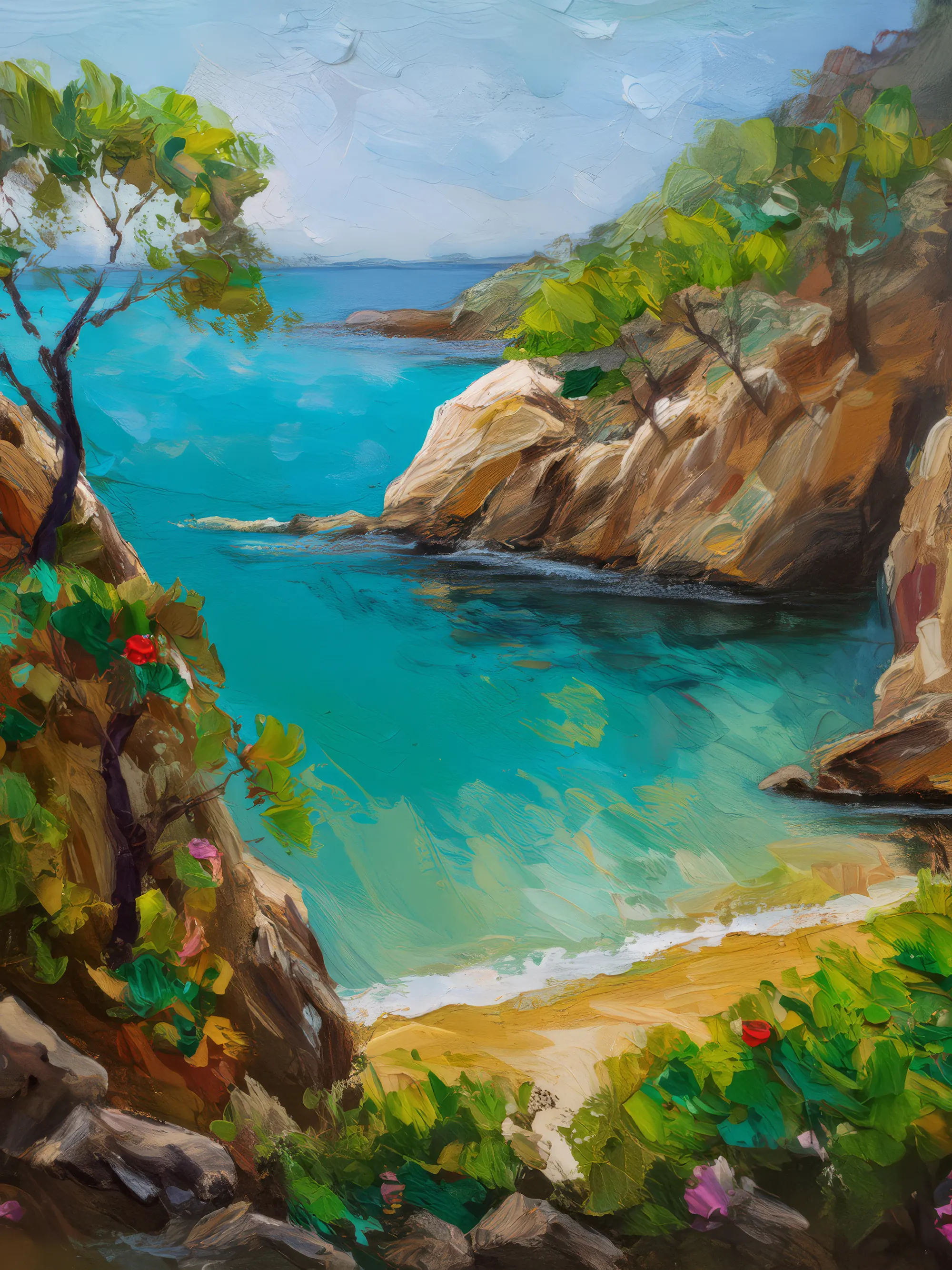 Painting: Hidden Cove Lagoon