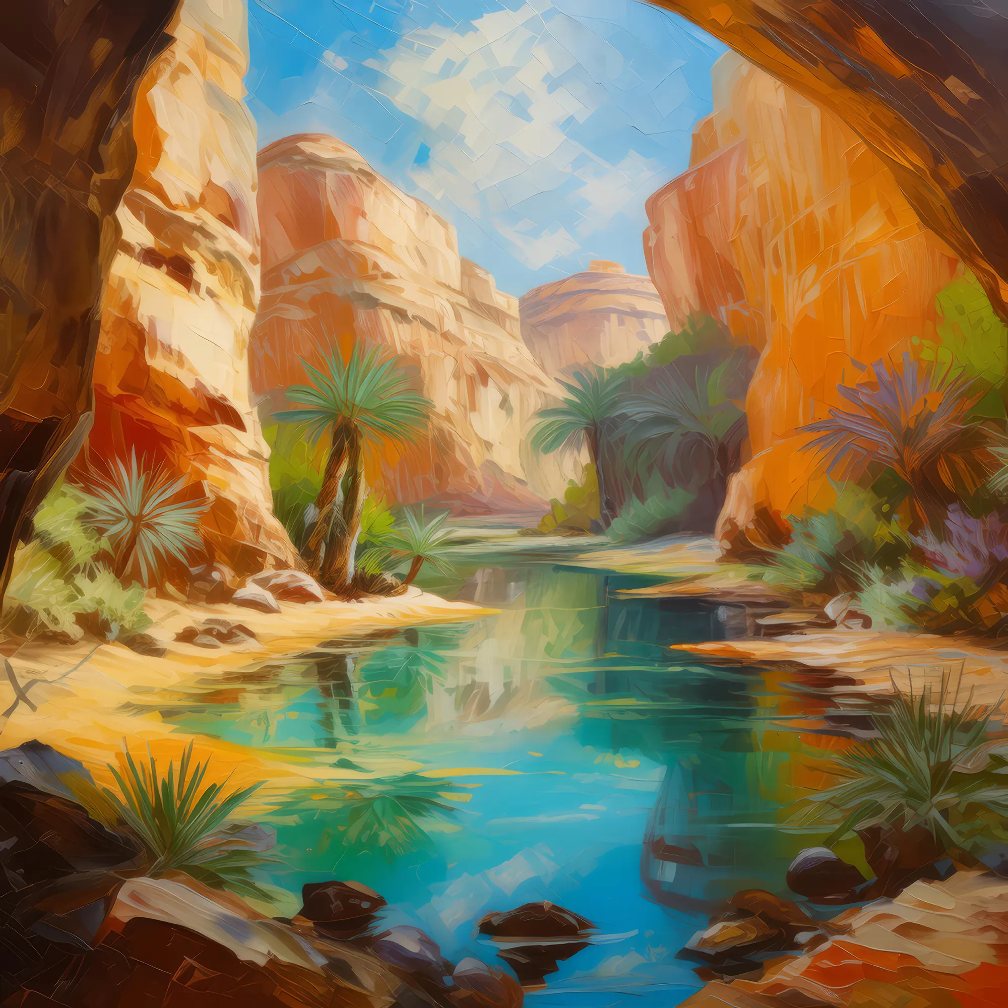 Painting: Hidden Desert Grotto