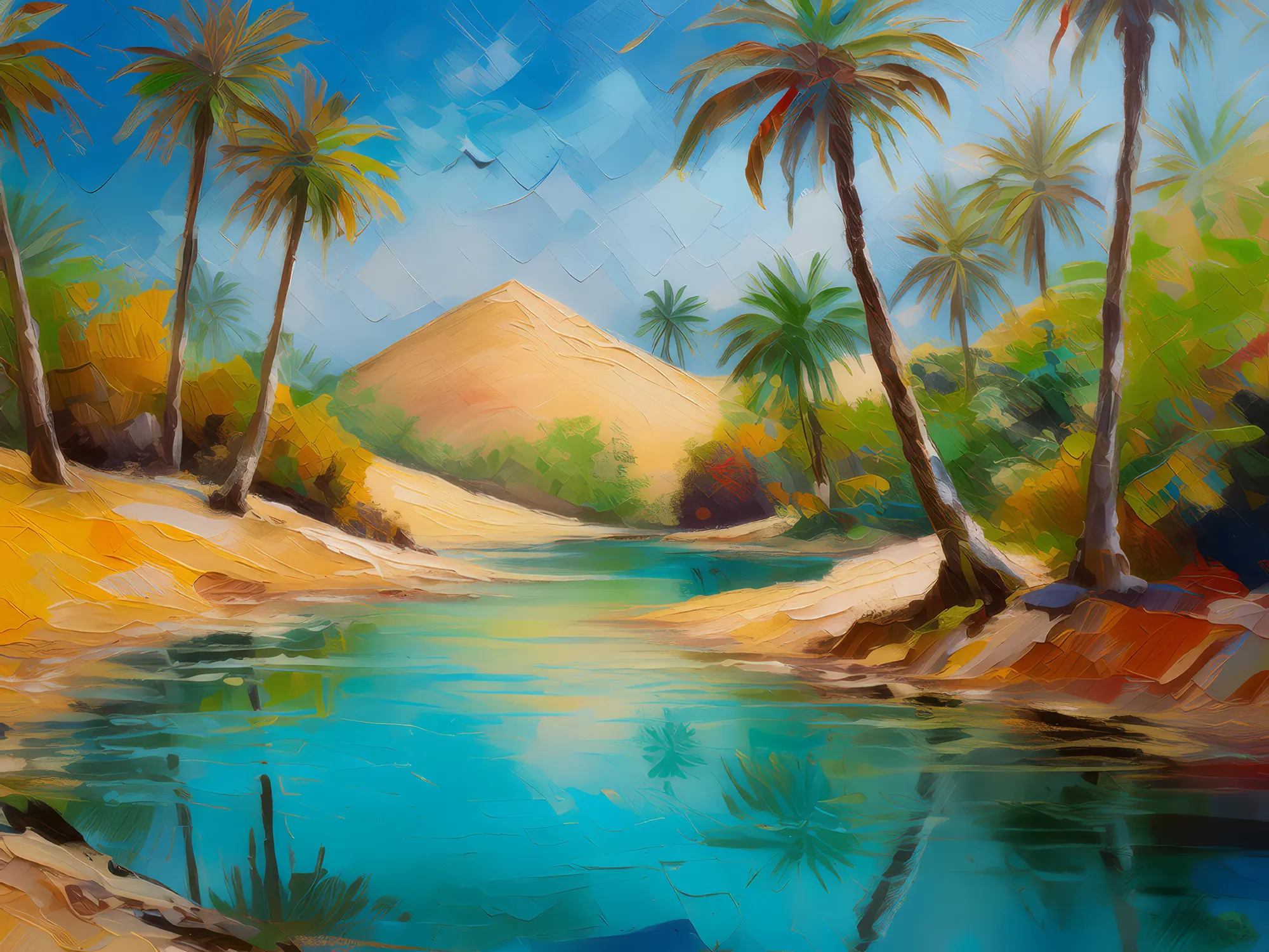 Painting: Hidden Desert Oasis