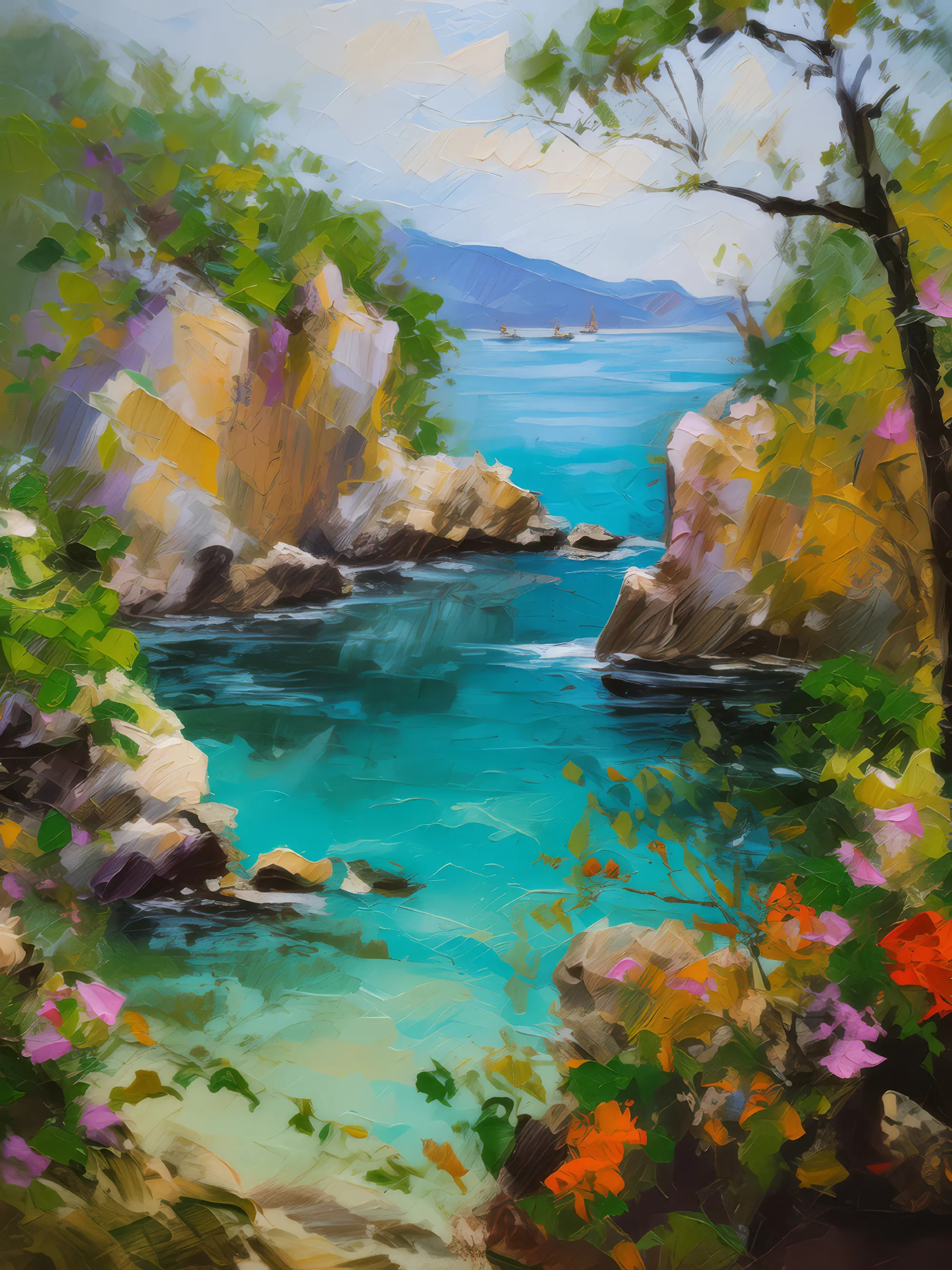 Painting: Hidden Lagoon Cove