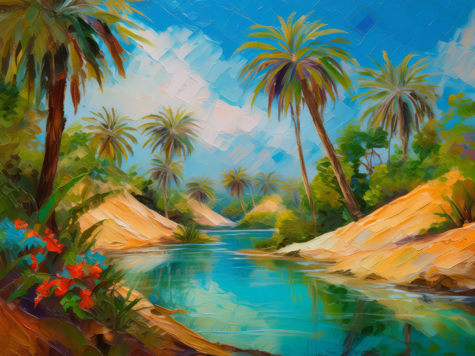 Painting: Hidden Oasis Gem