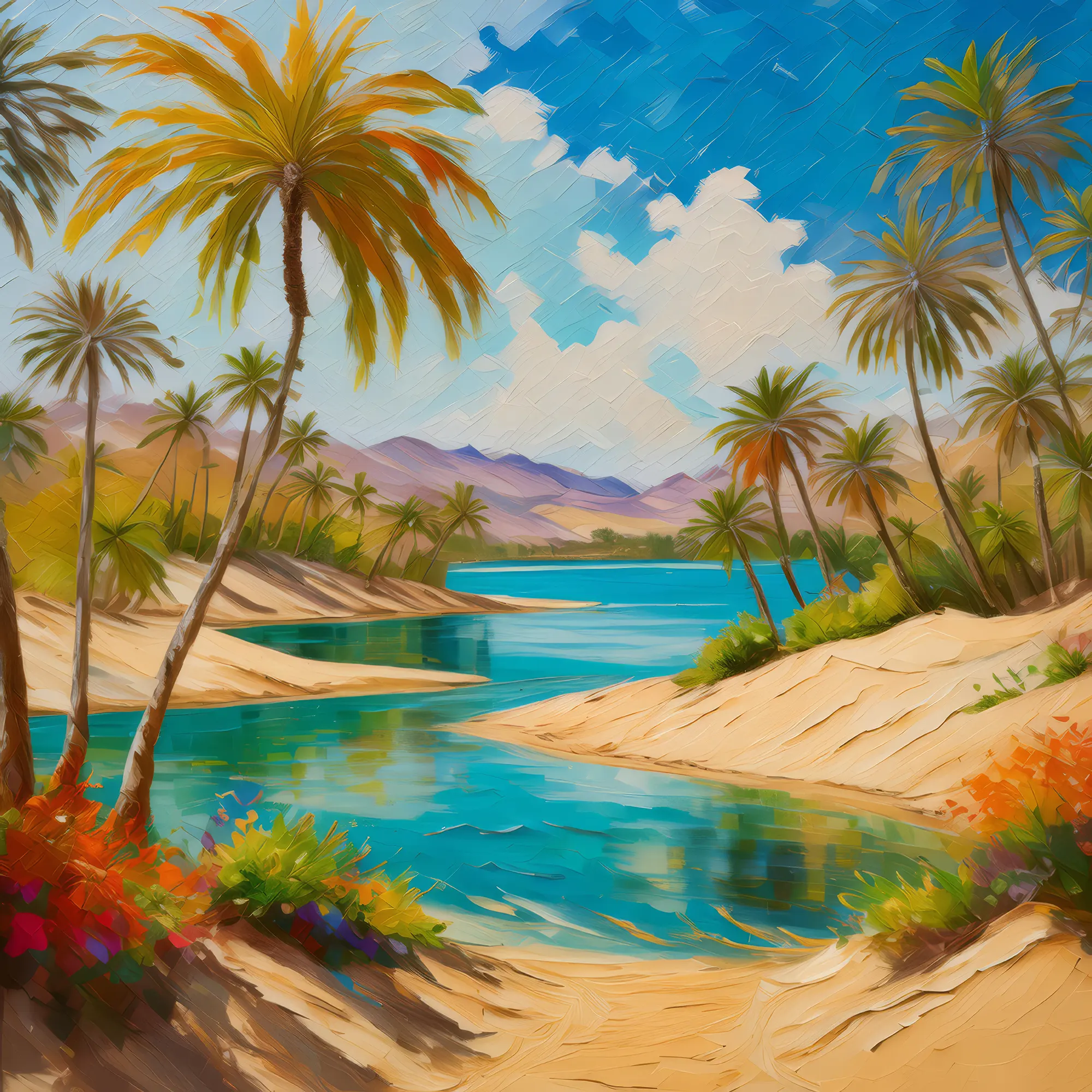 Painting: Hidden Oasis Sanctuary