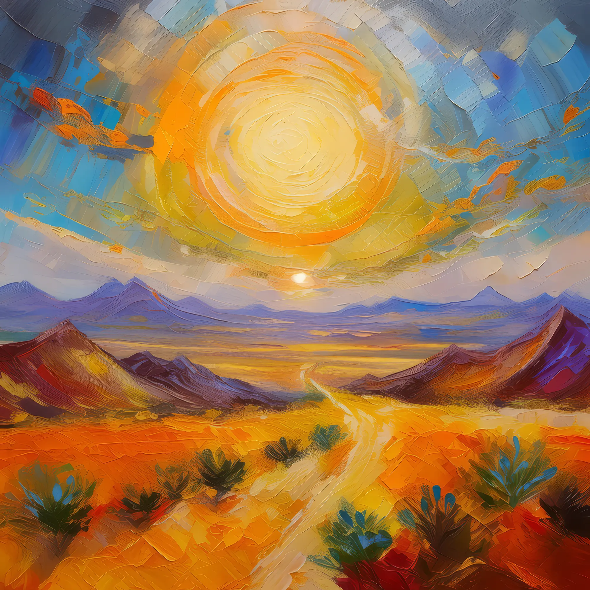 Painting: Hot Desert Mirage