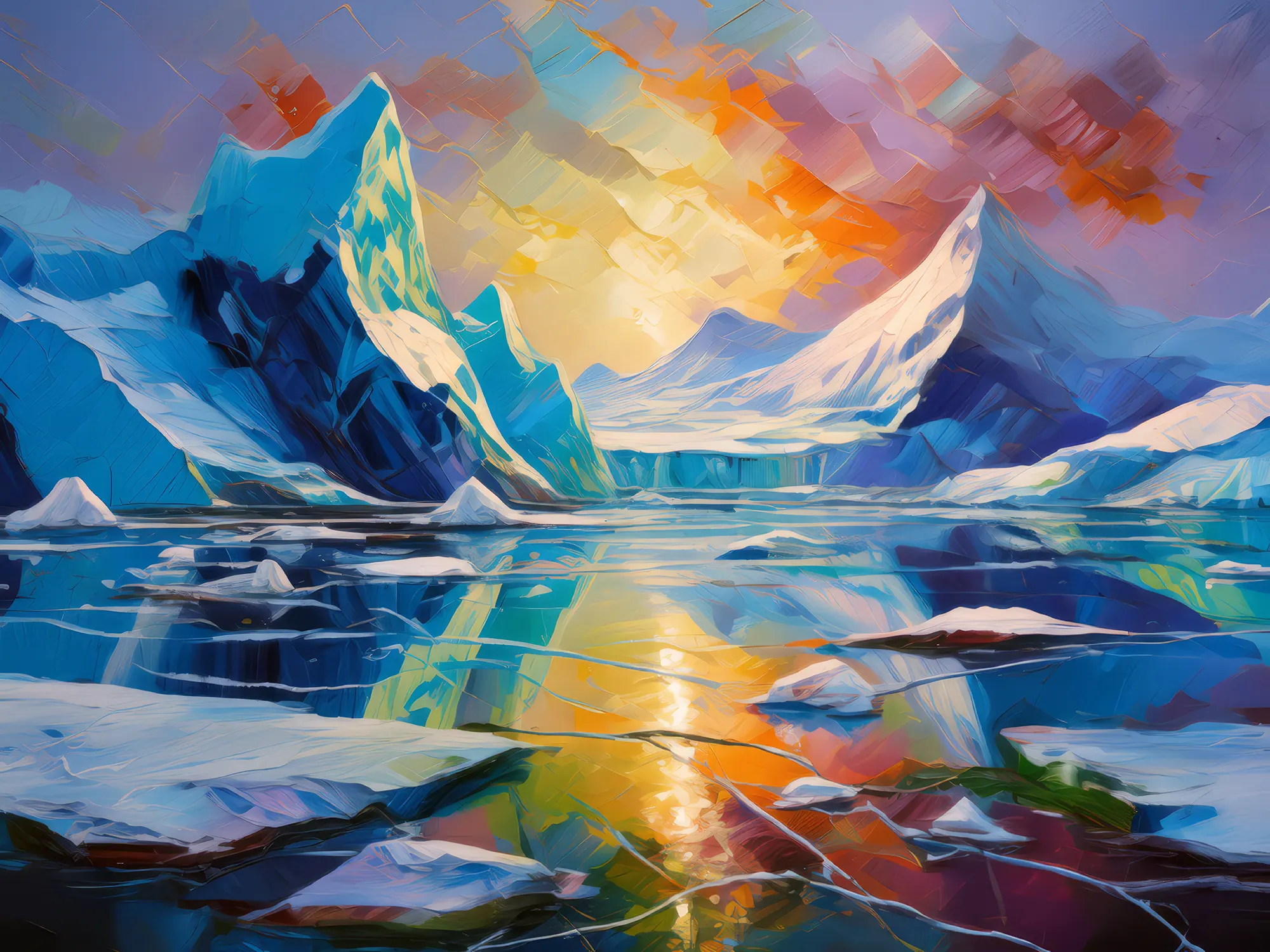 Painting: Ice Cap Melting