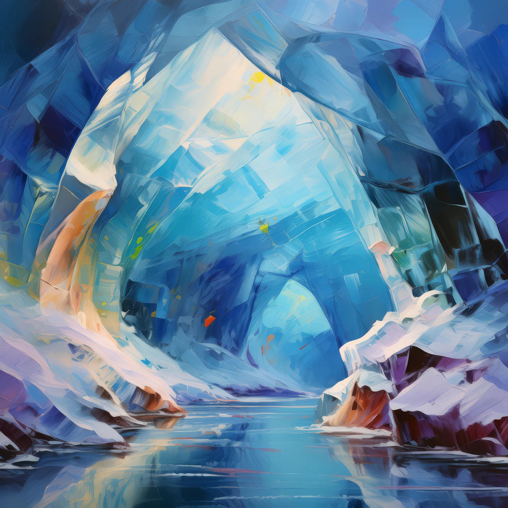 Painting: Ice Cave Interior