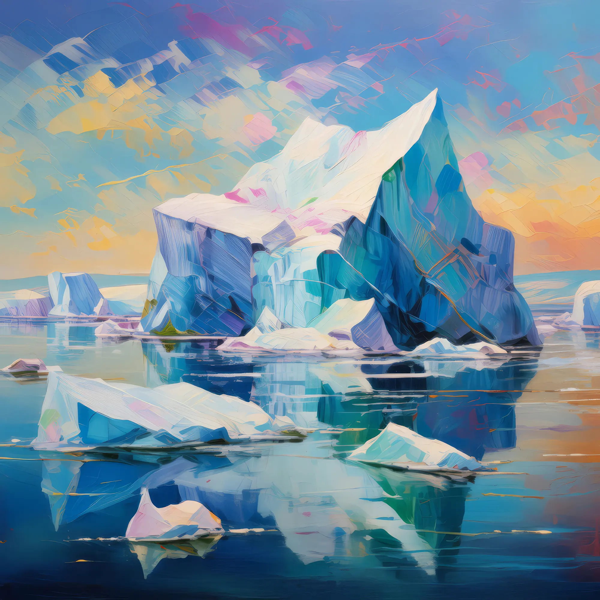 Painting: Iceberg Cluster