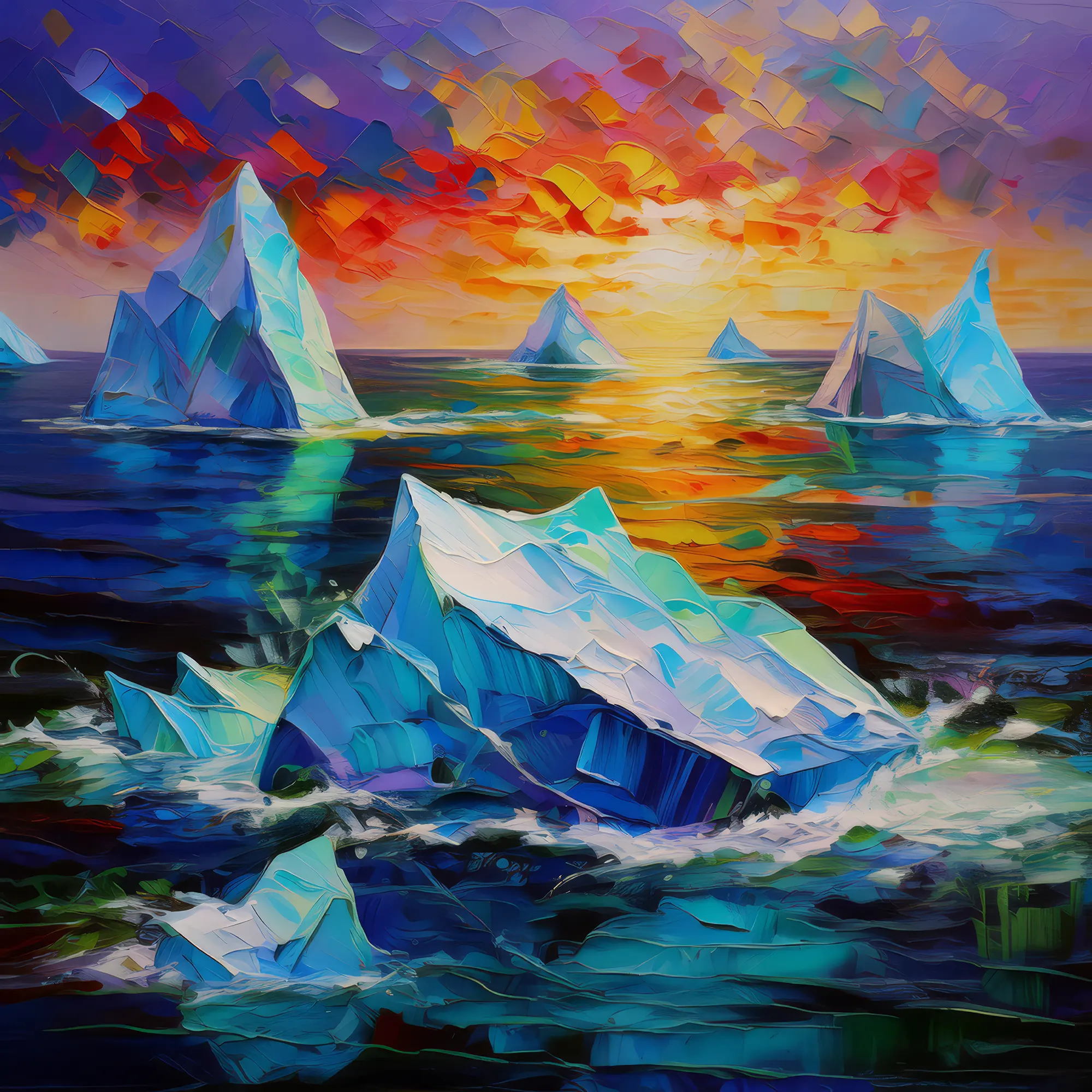 Painting: Iceberg Symphony