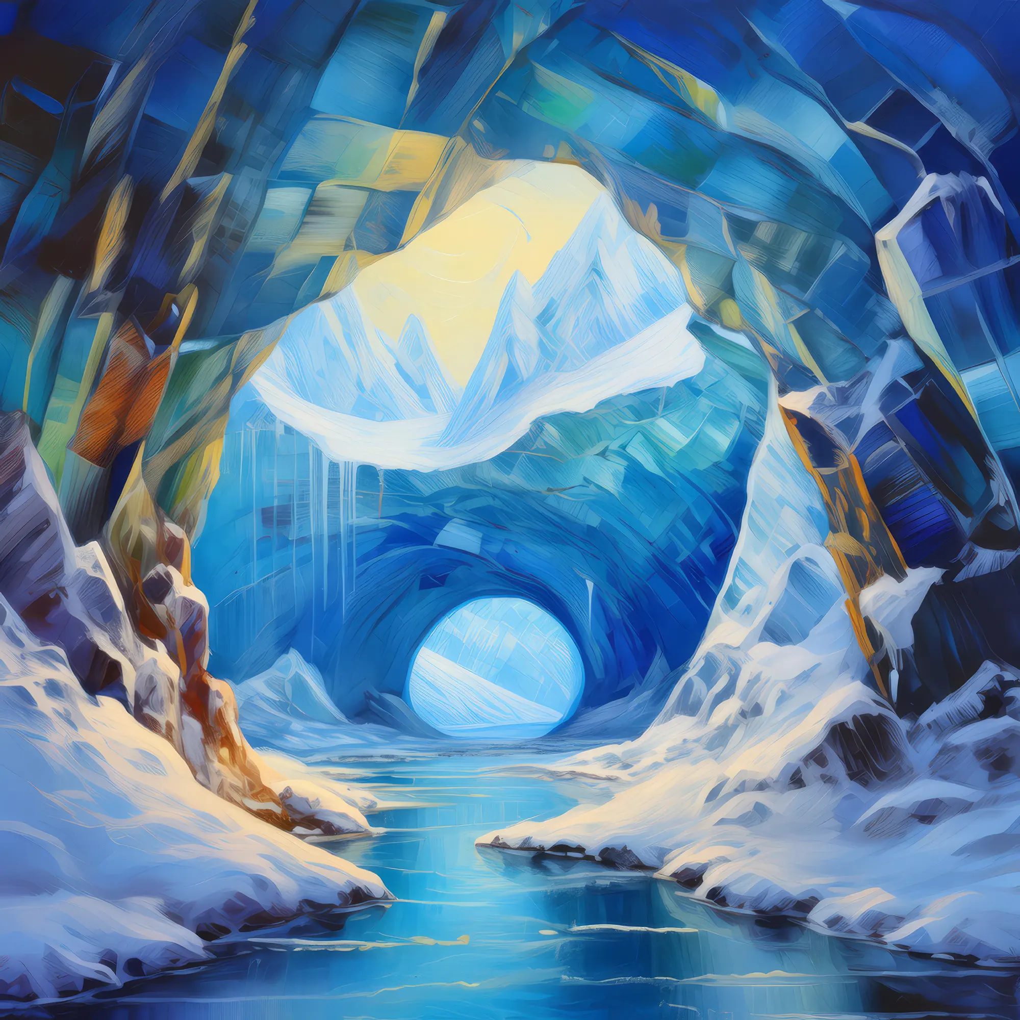 Painting: Icy Cavern Entrance