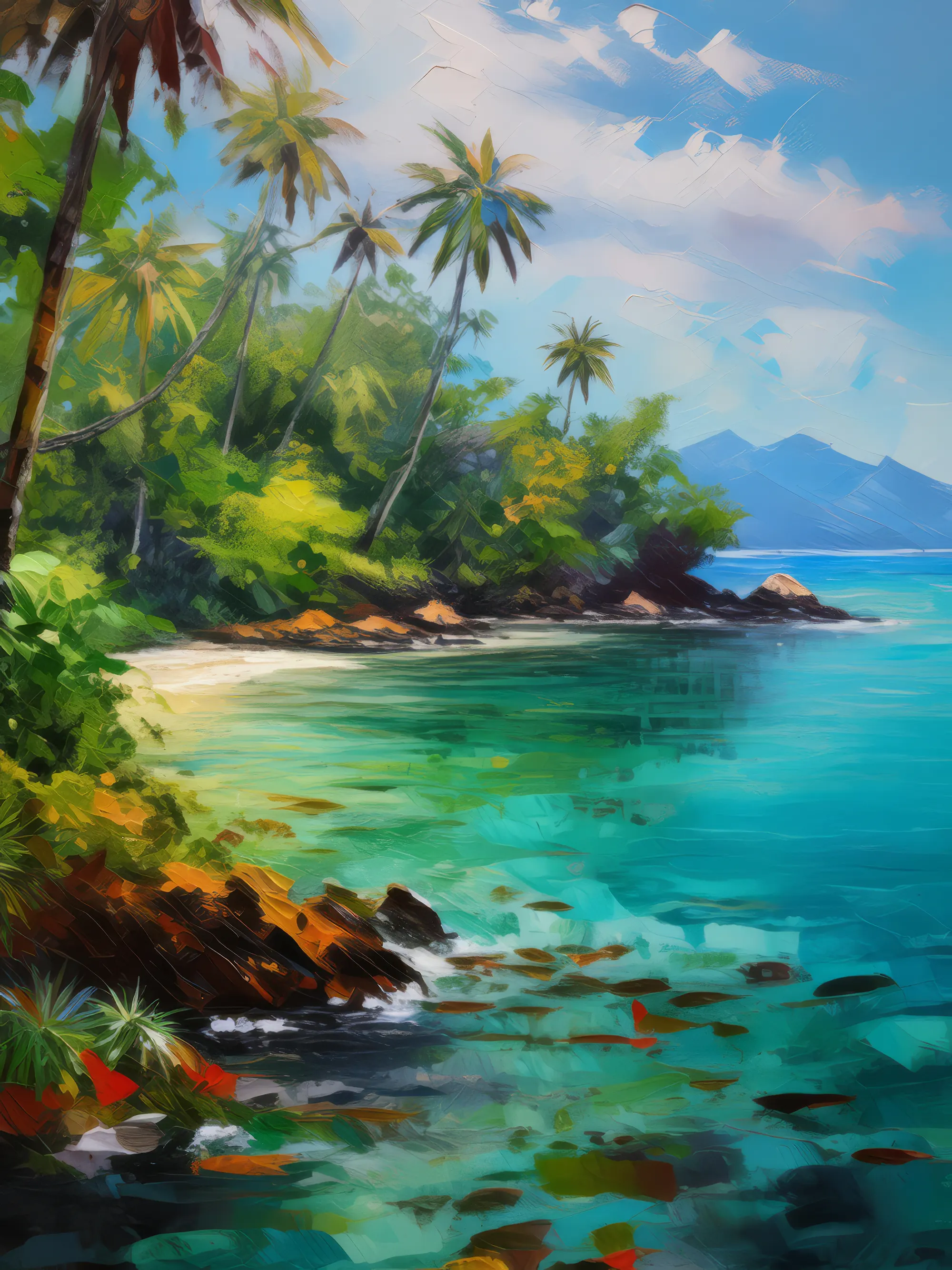 Painting: Island Paradise View