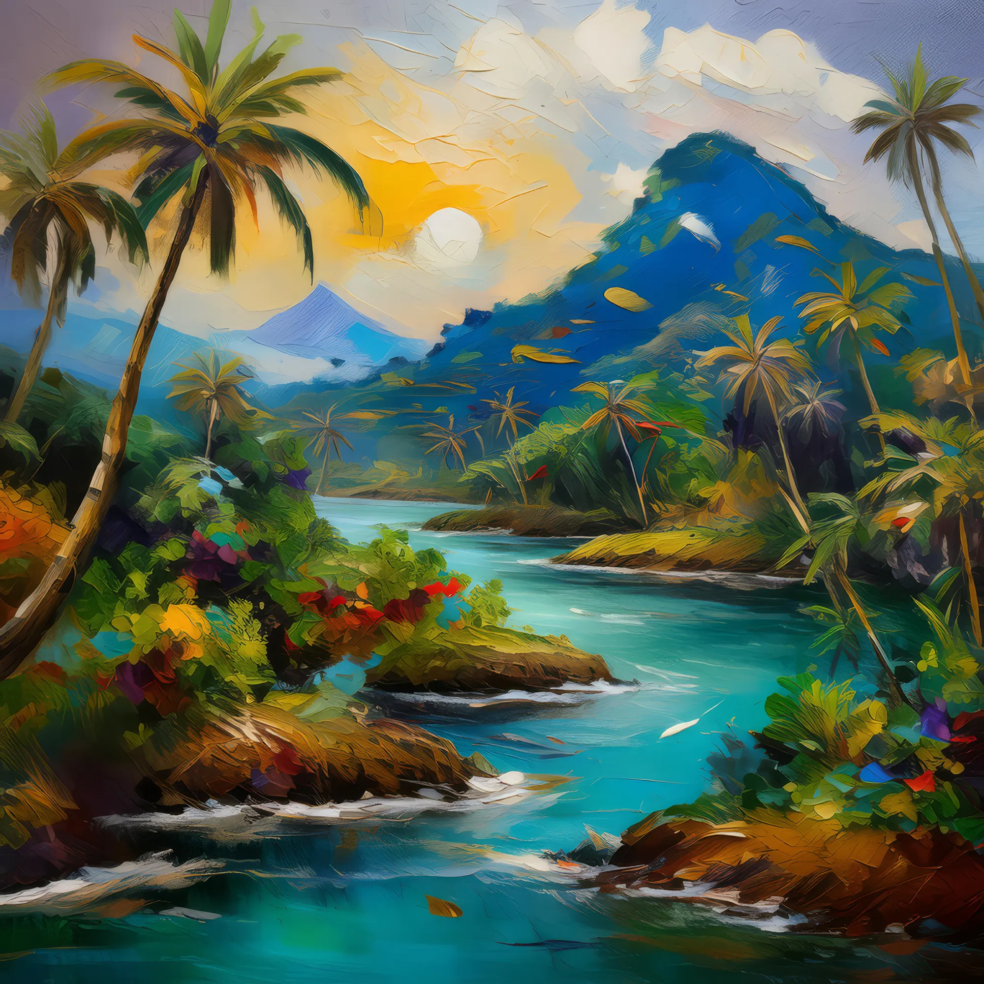 Painting: Jungle Adventure Island