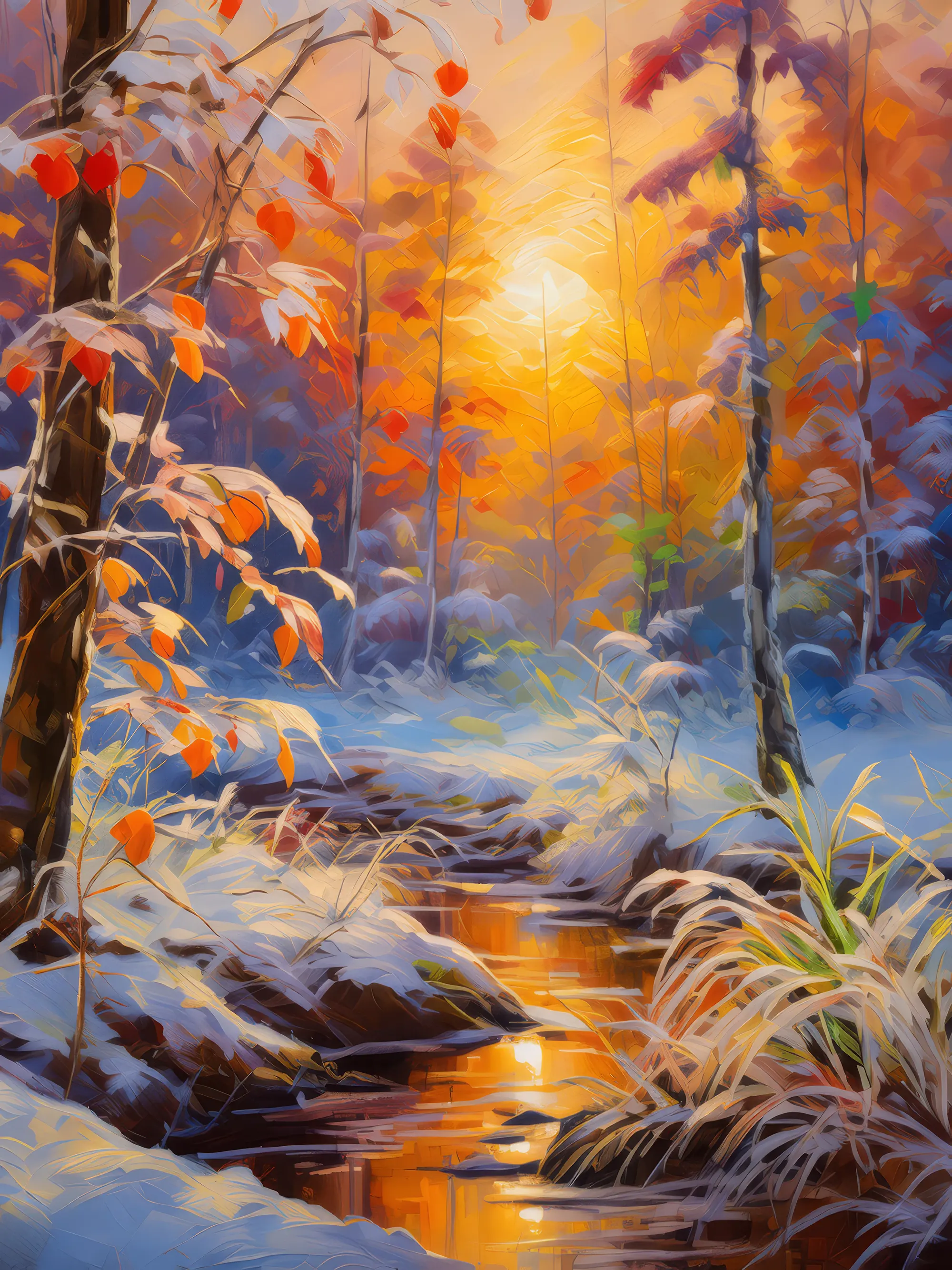 Painting: Jungle Frosts at First Light