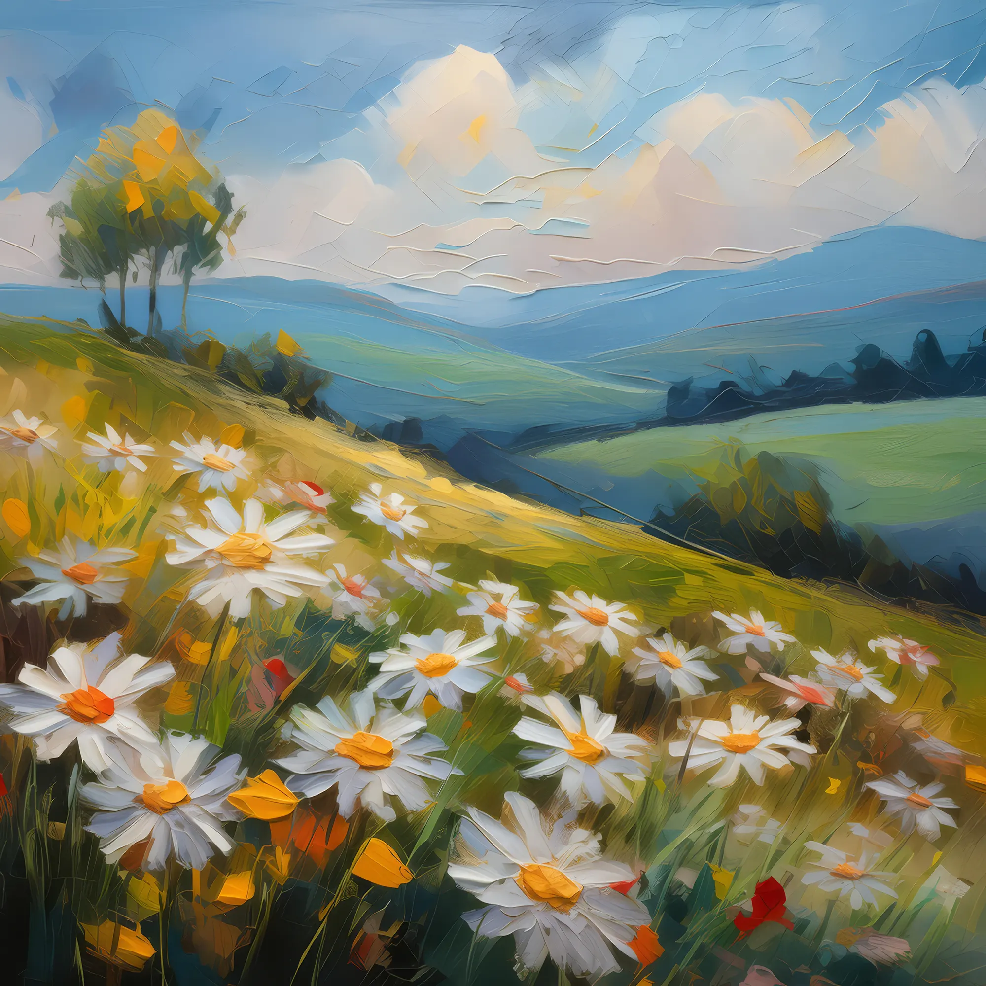 Painting: Knoll Daisy Dreamscape