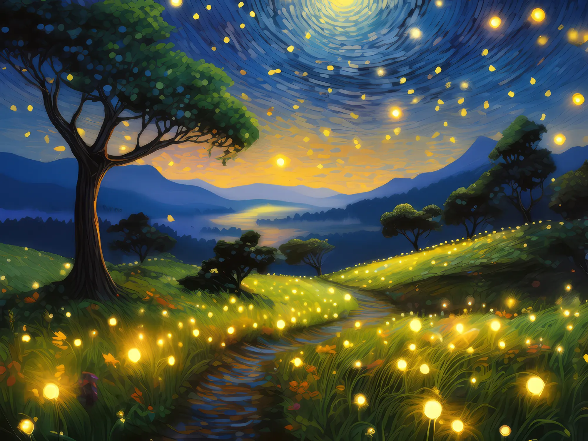 Painting: Knoll Firefly Fairytale