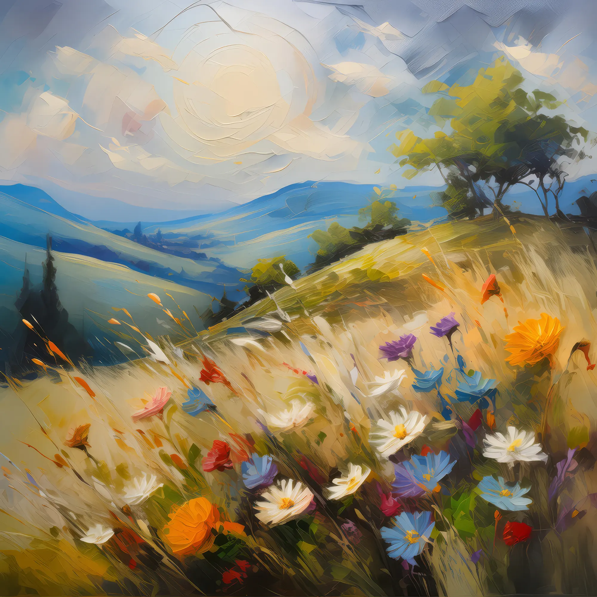 Painting: Knoll Wildflower Melody
