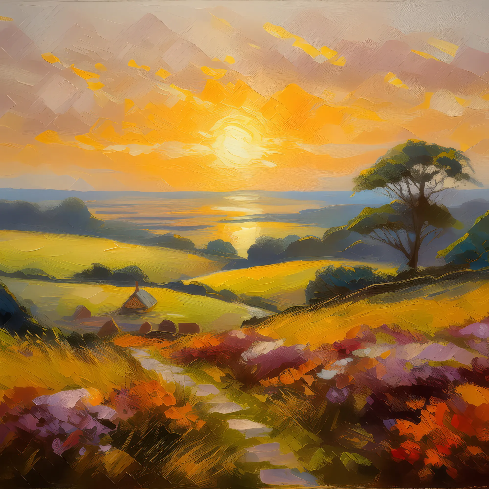 Painting: Late Afternoon on Moor