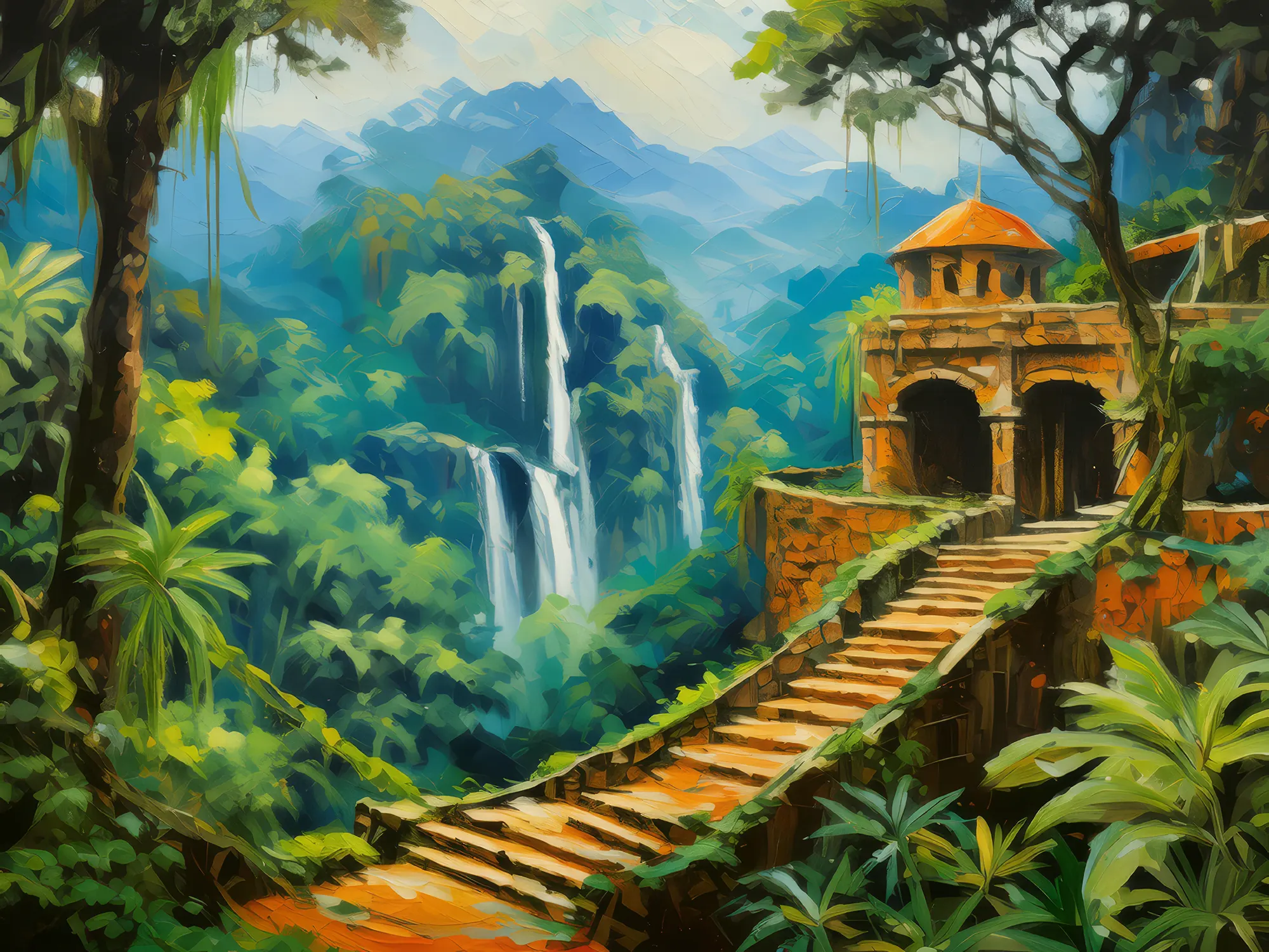 Painting: Lost Jungle City