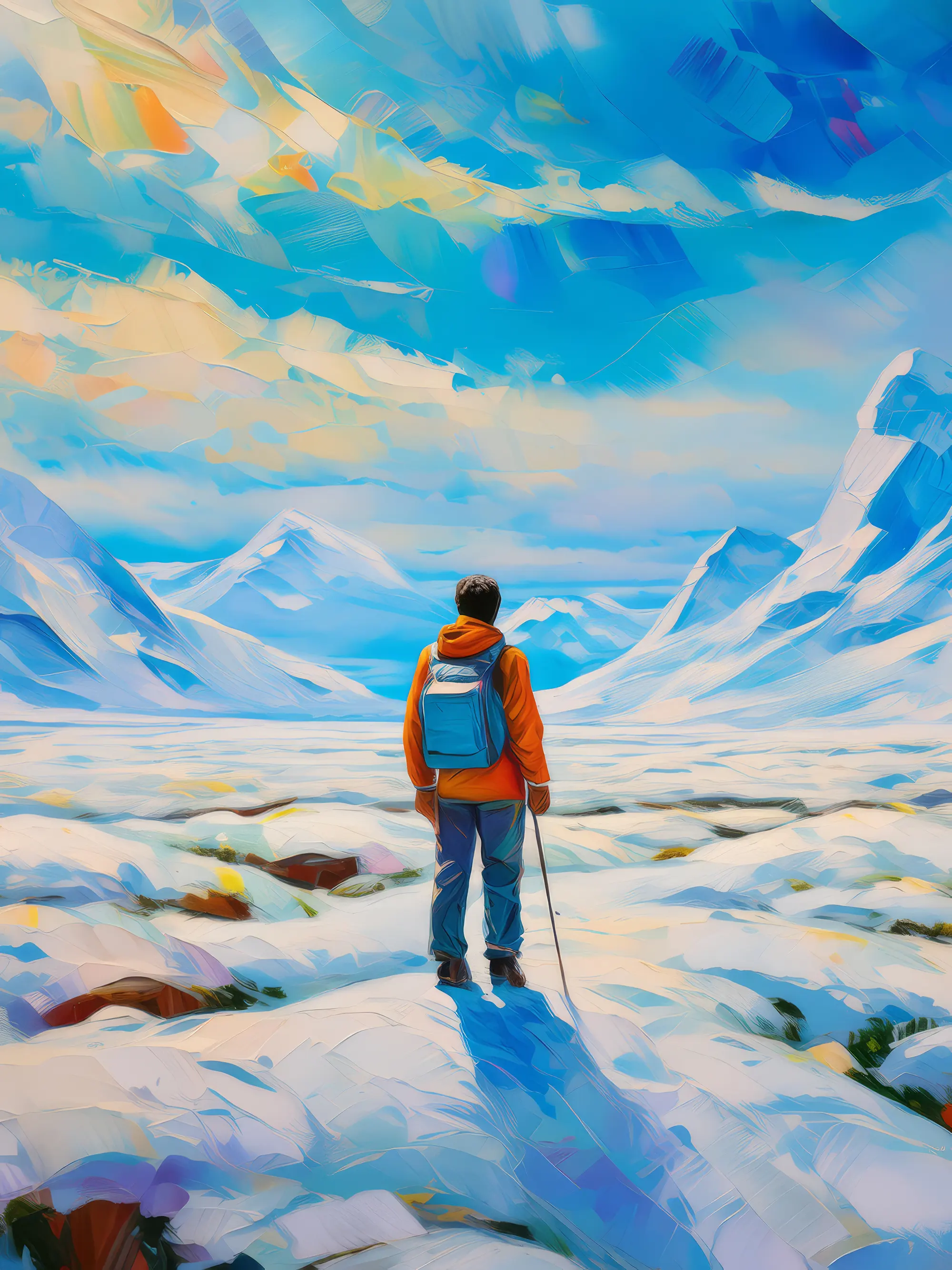 Painting: Lost in Tundra Expanse