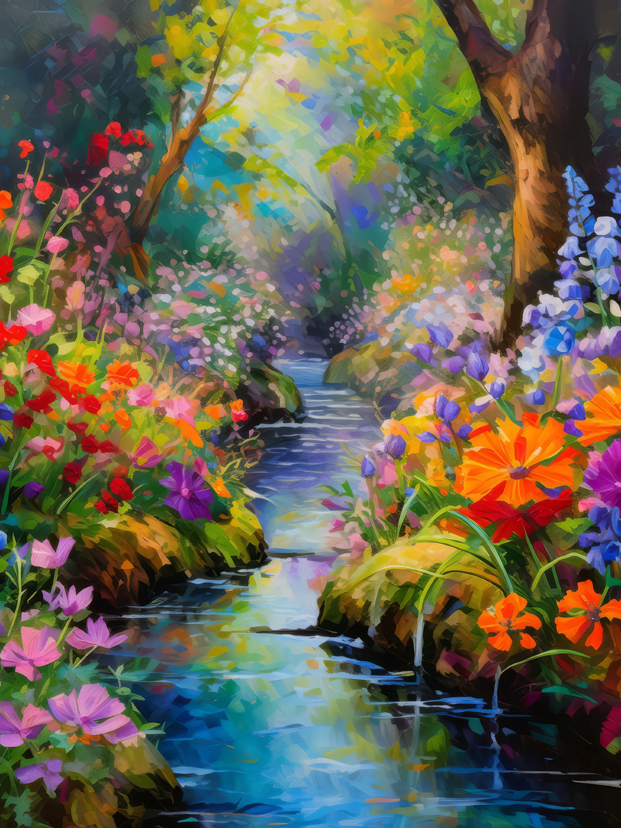 Painting: Lush Garden Chasm