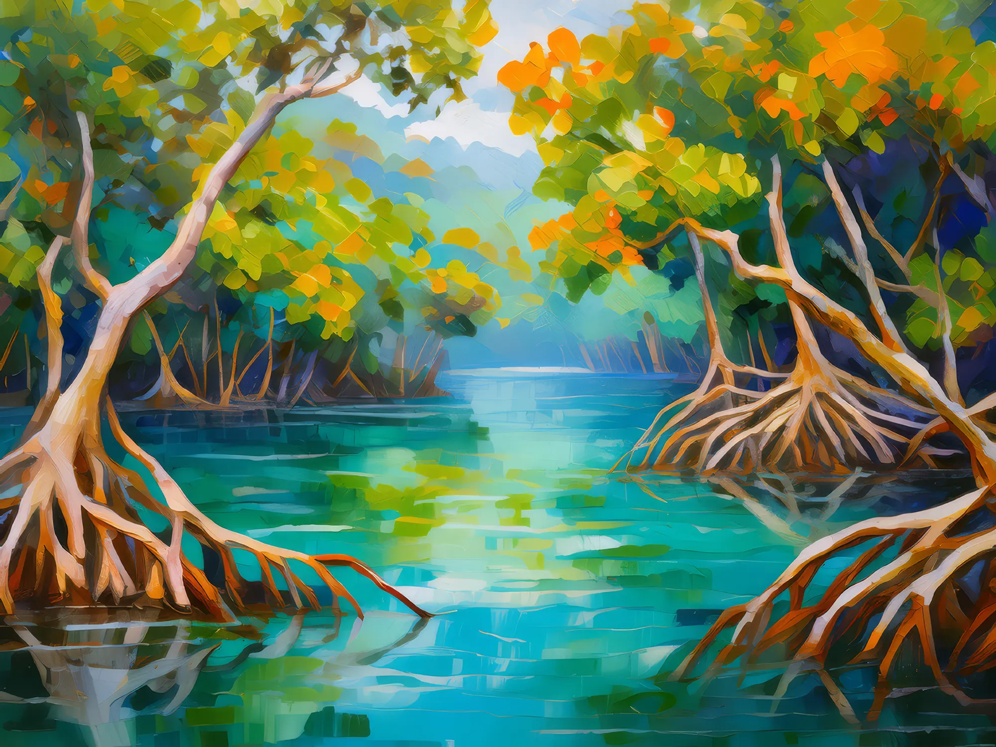 Painting: Mangrove Lagoon