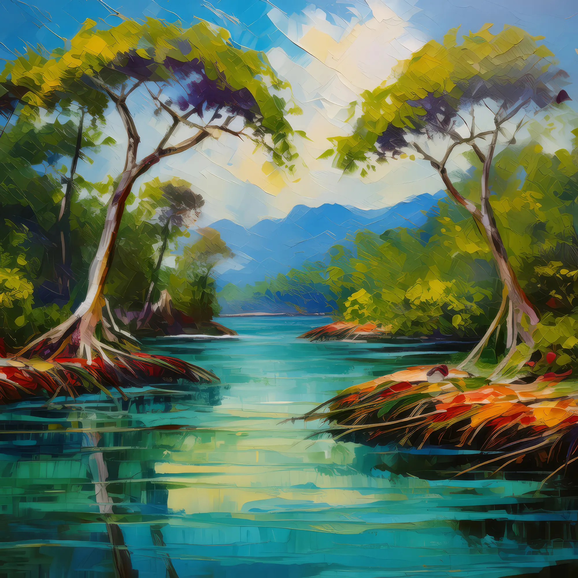 Painting: Mangrove Swamp Island