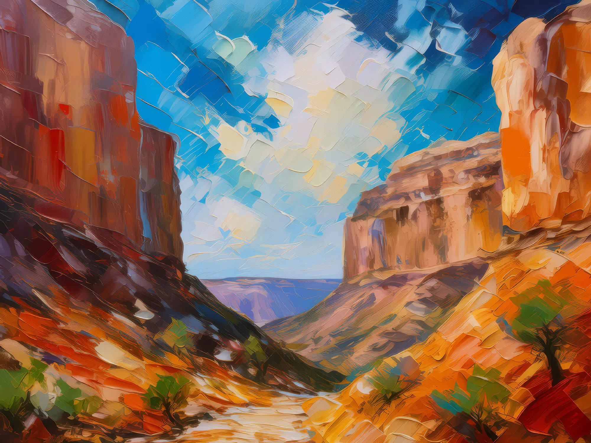 Painting: Mesa and Canyon