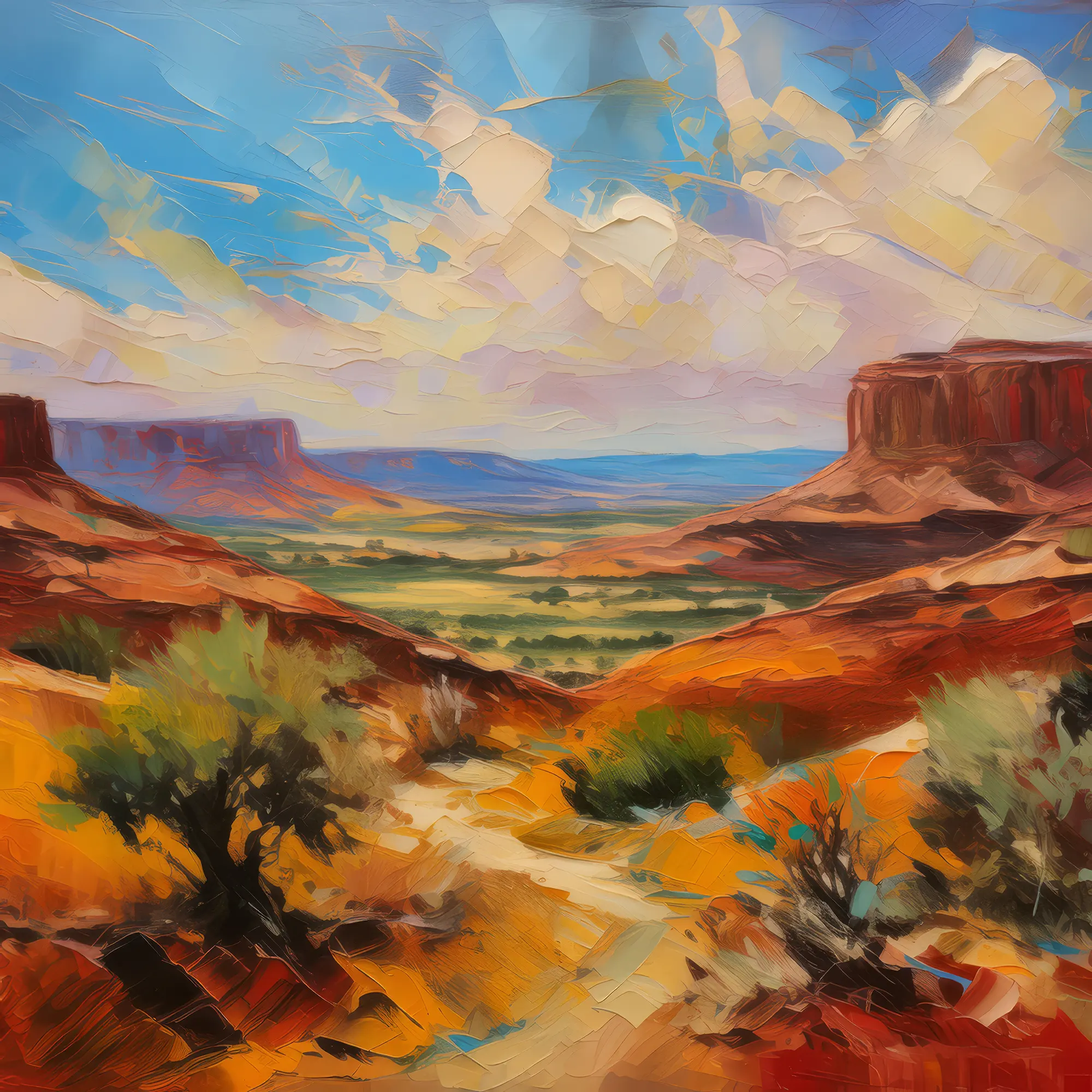 Painting: Mesa and Desert Vistas