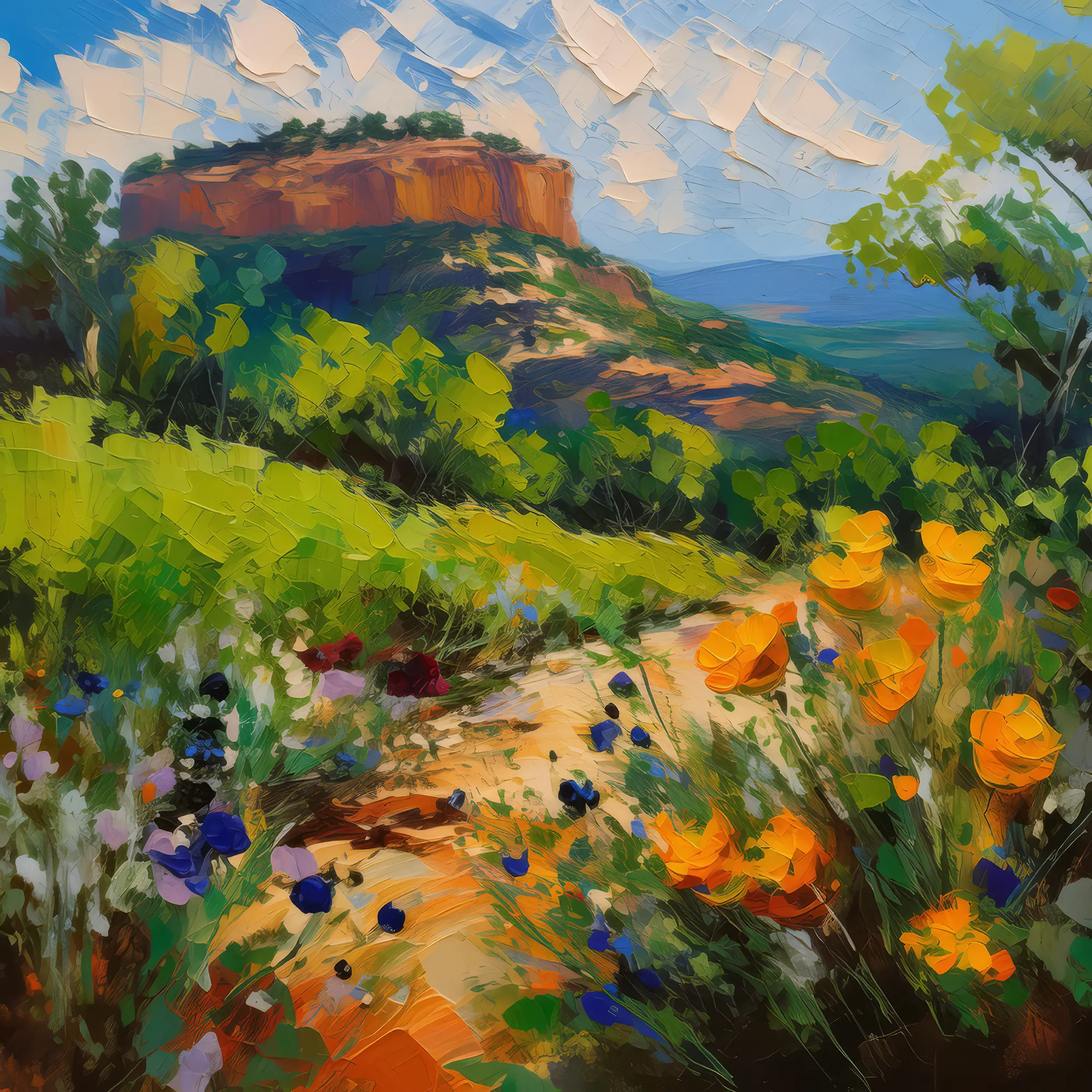 Painting: Mesa in Spring