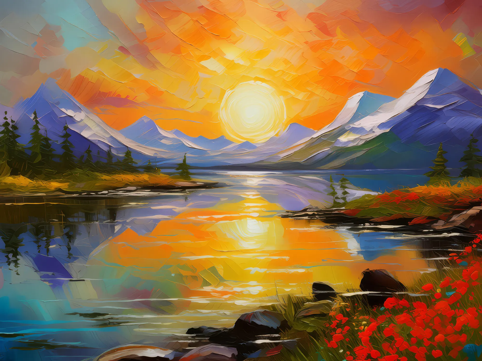 Painting: Midnight Sun Tundra