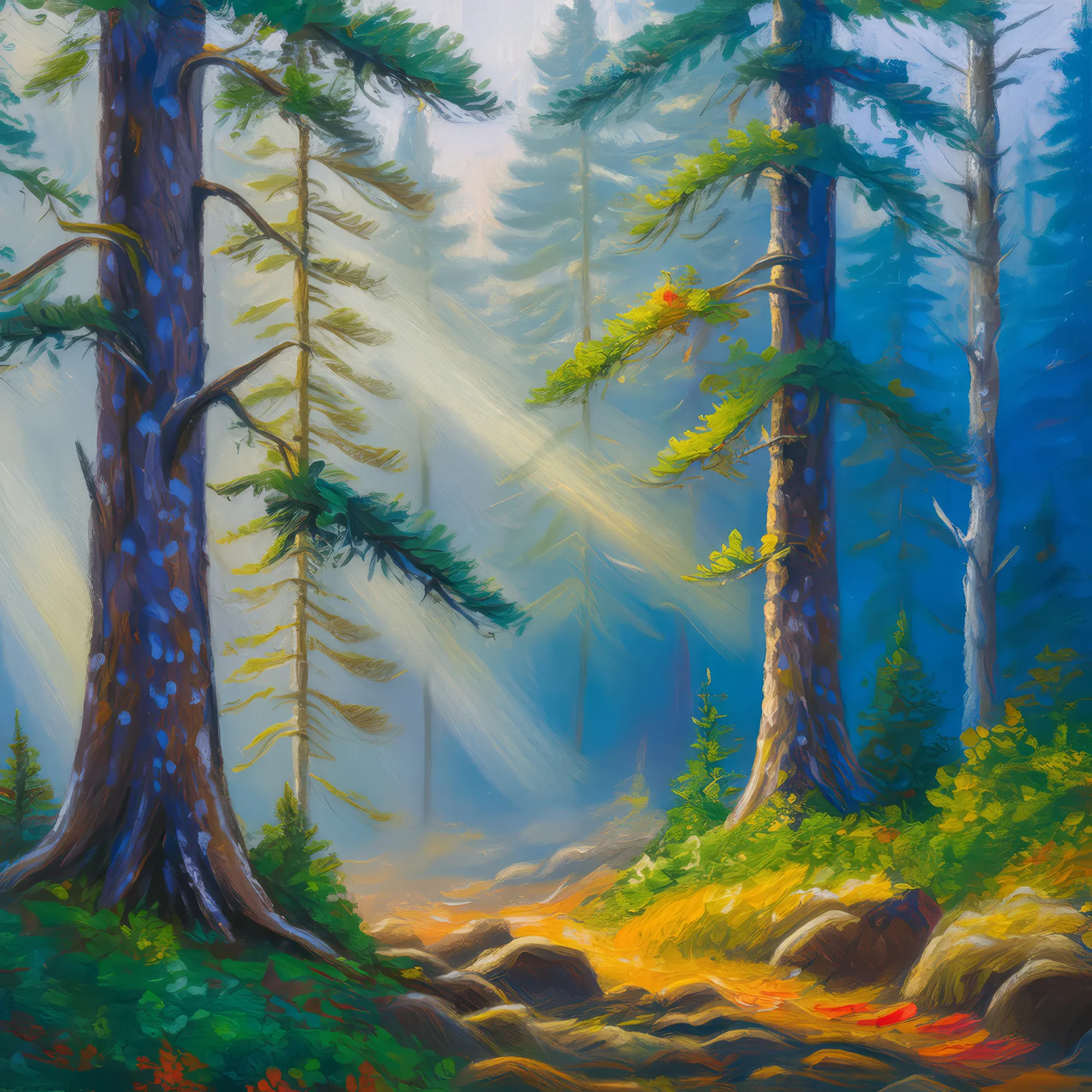 Painting: Misty Boreal Morning
