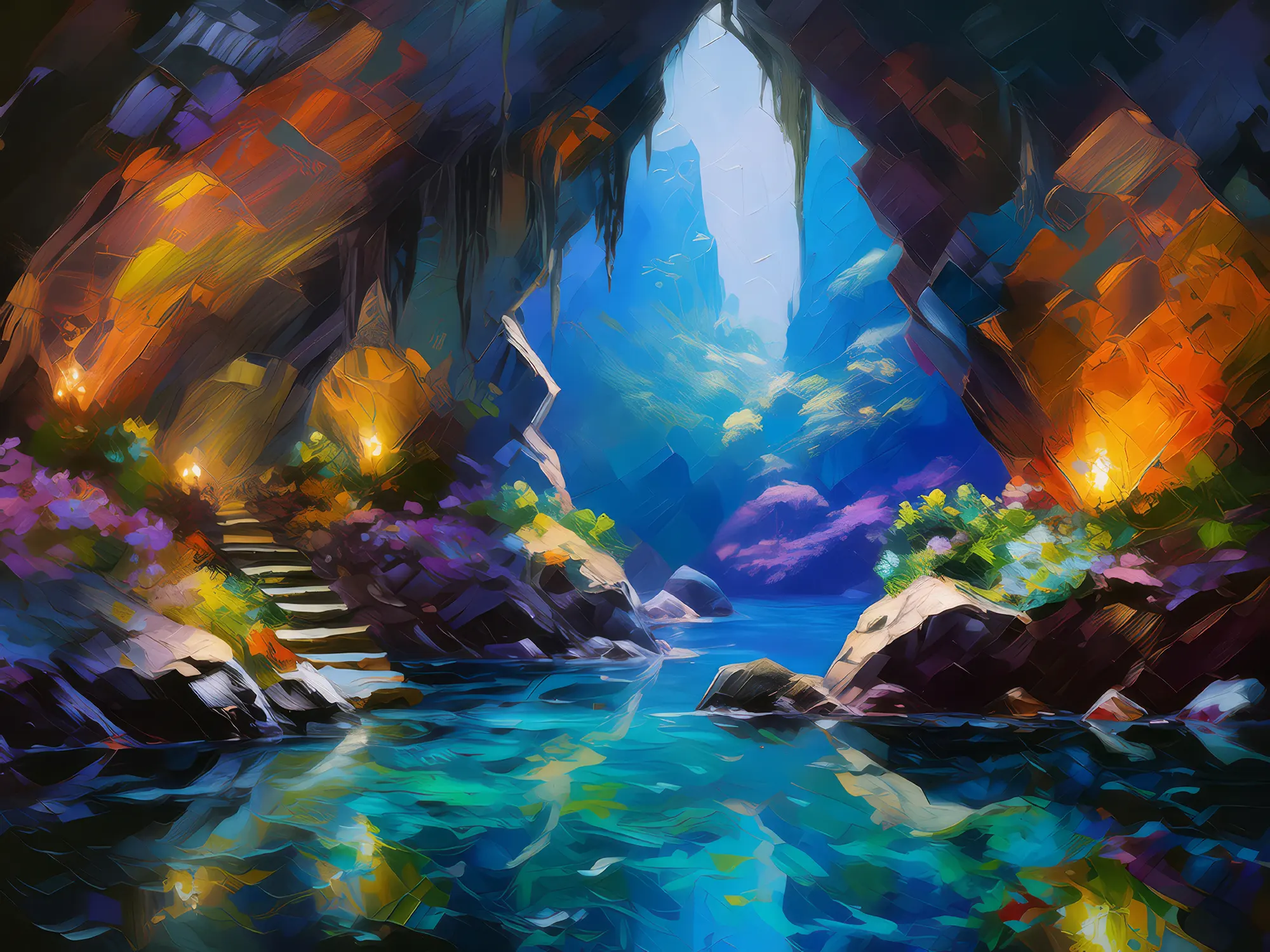 Painting: Mystic Cave Grotto