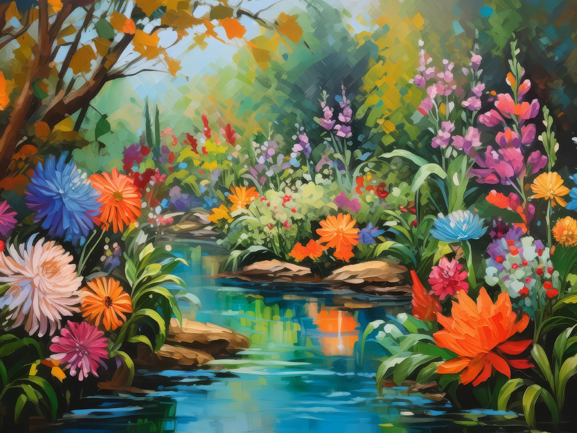 Painting: Oasis Garden Oasis