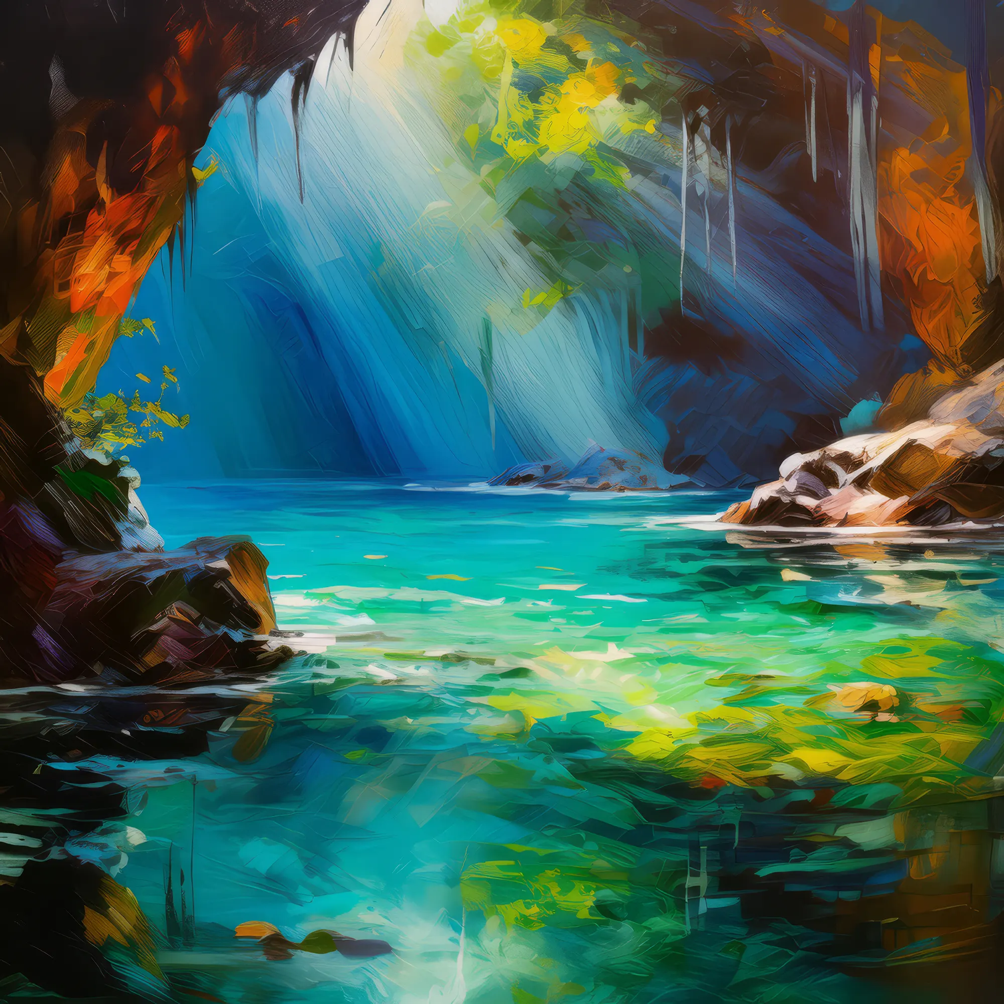 Painting: Ocean Cave Wonder