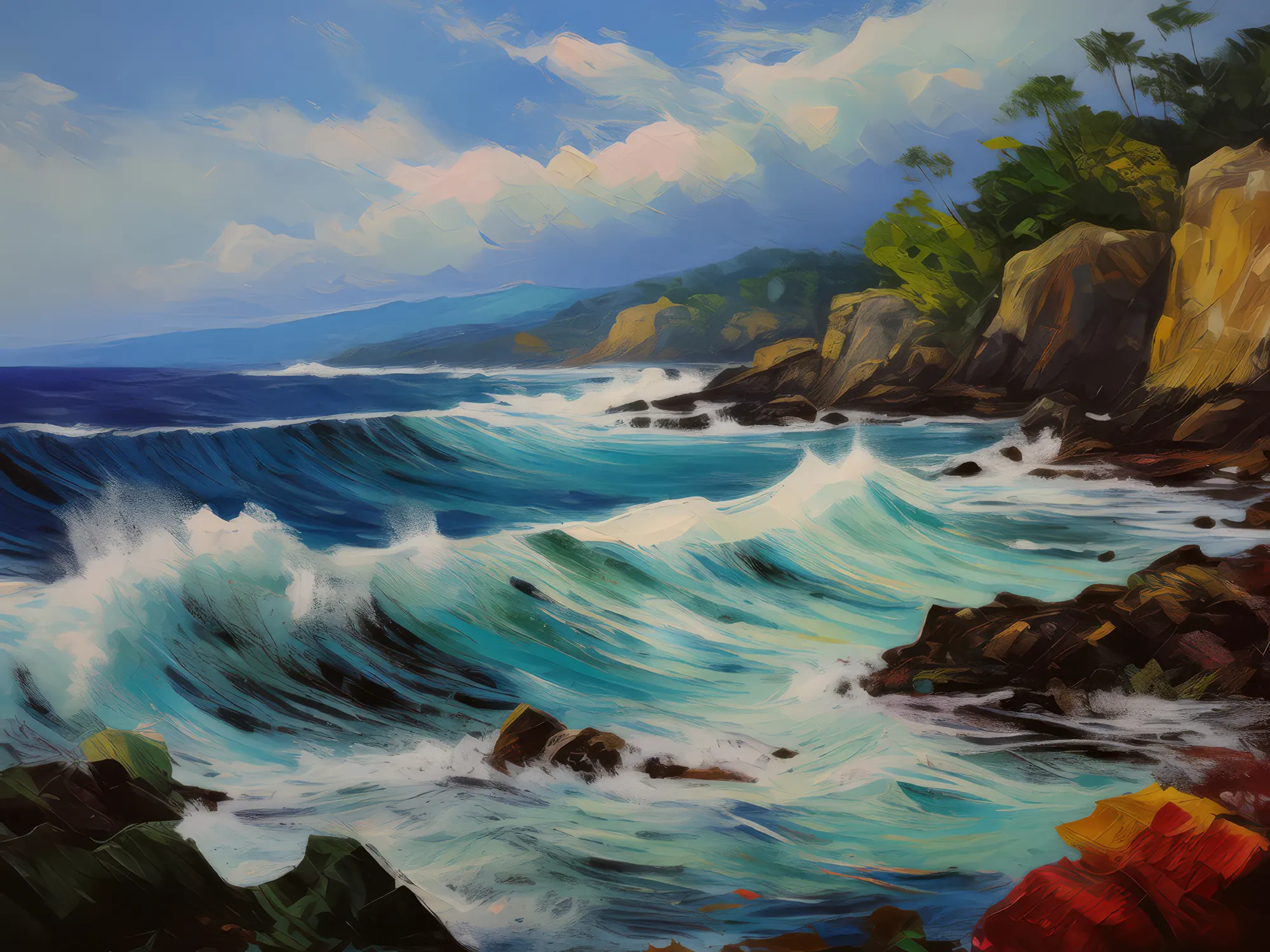 Painting: Ocean Wave Splendor