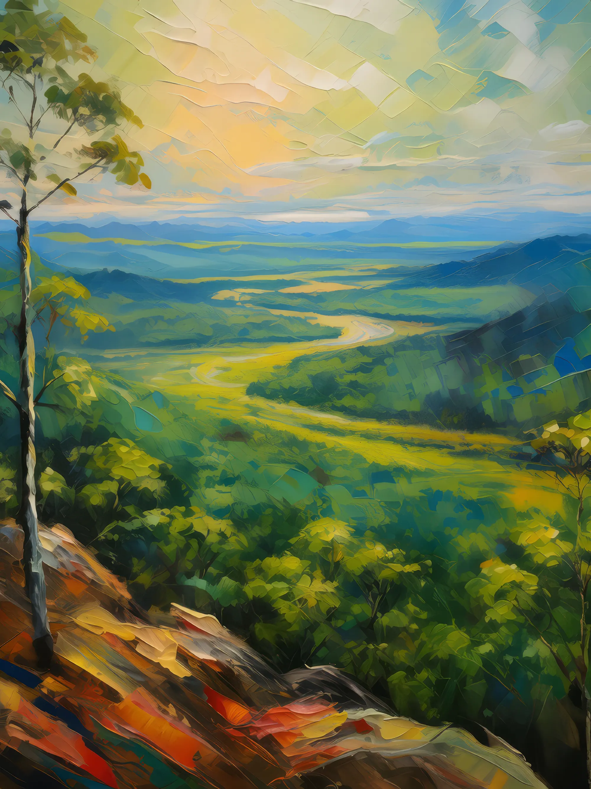 Painting: Overlook of Boreal Jungle