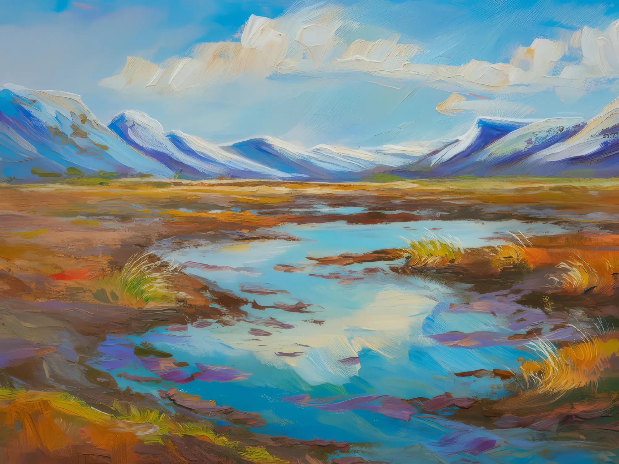Painting: Permafrost Thawing Effects