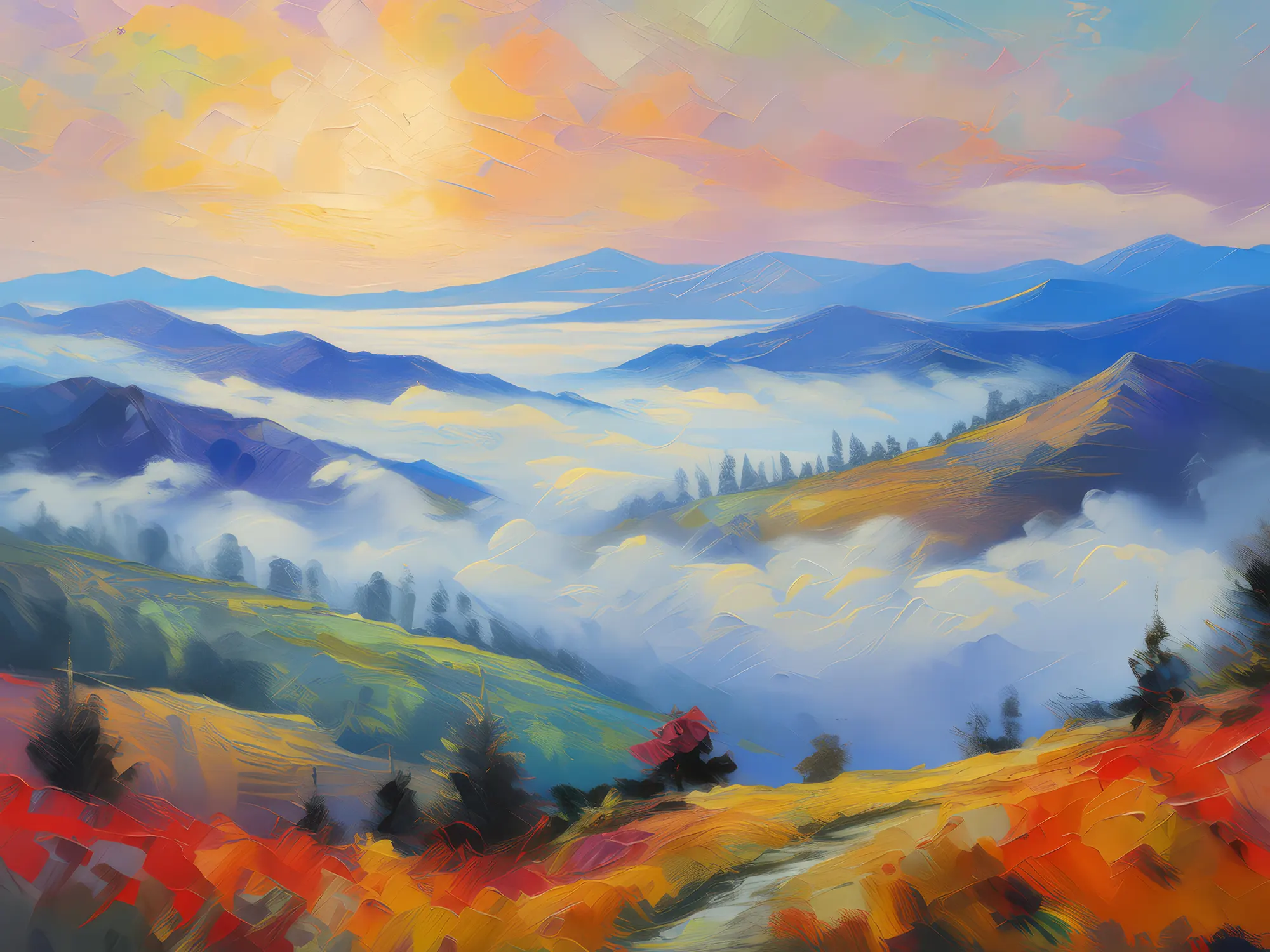 Painting: Plateau Inversion Layer