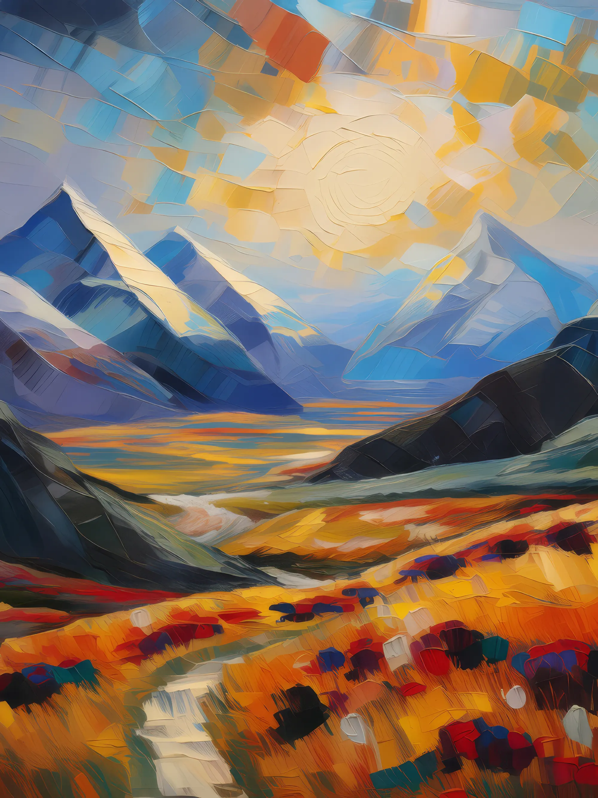 Painting: Plateau Polygonal Tundra