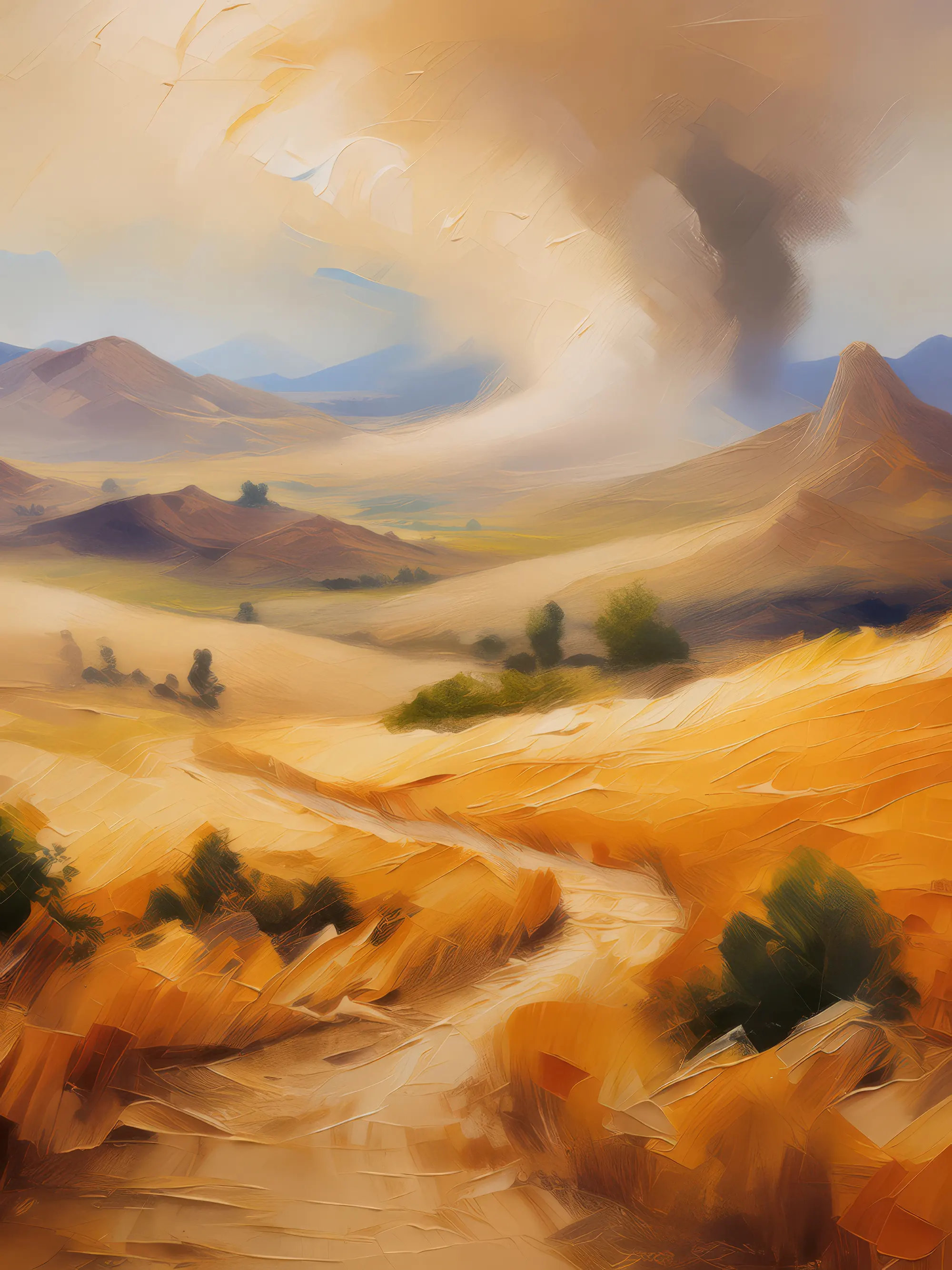 Painting: Plateau Sandstorm