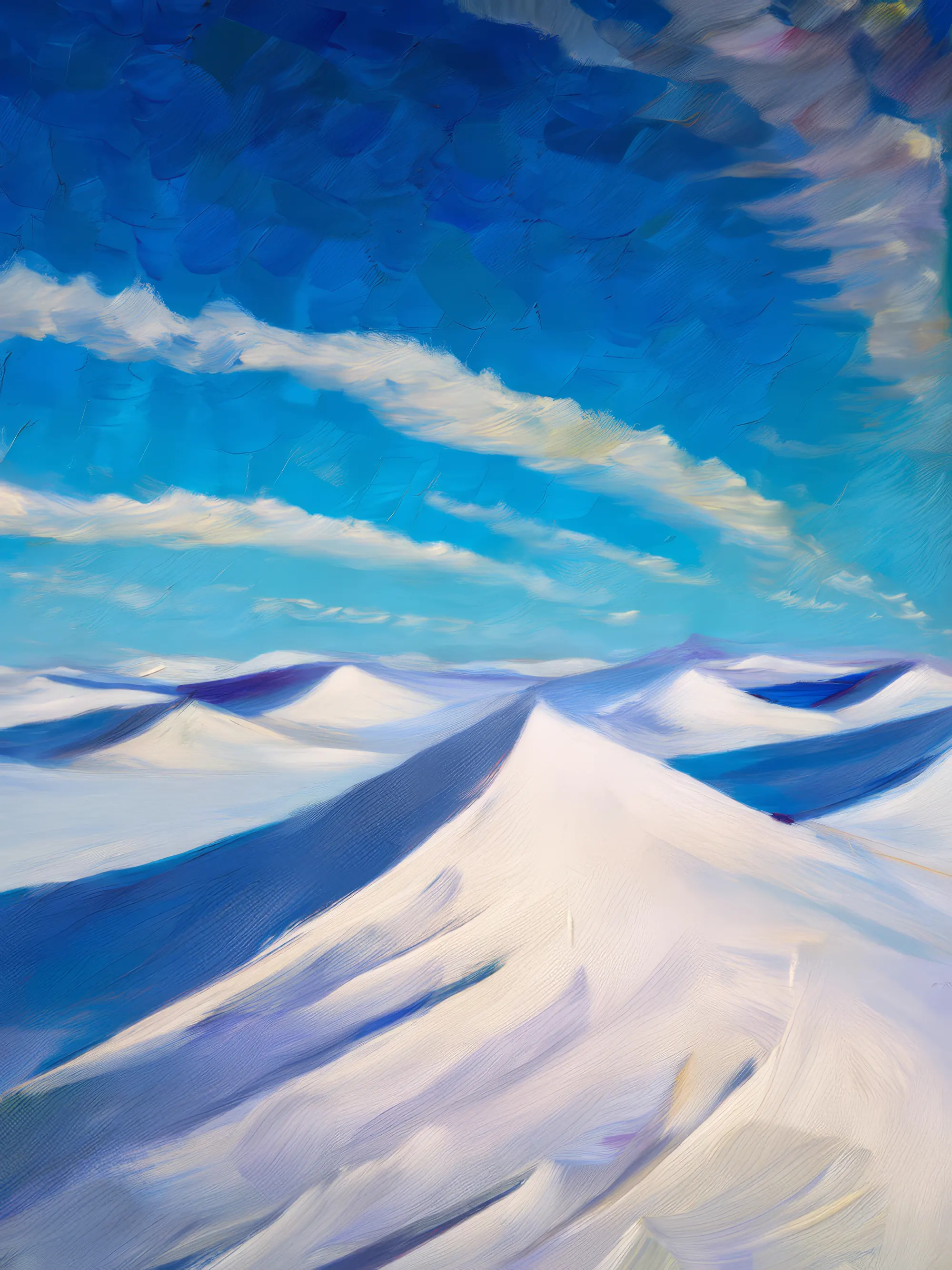 Painting: Polar Desert Dunes